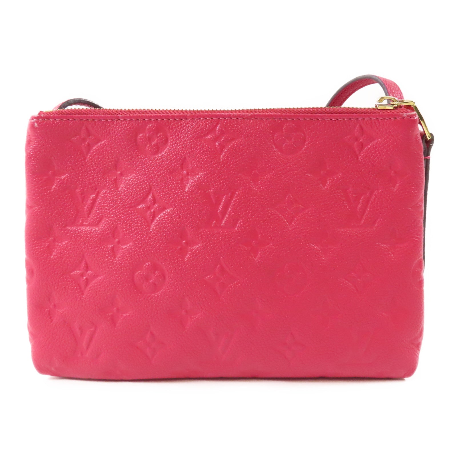 LOUIS VUITTON LV GHW Twice Shoulder Bag Monogram Empreinte M50259 Red