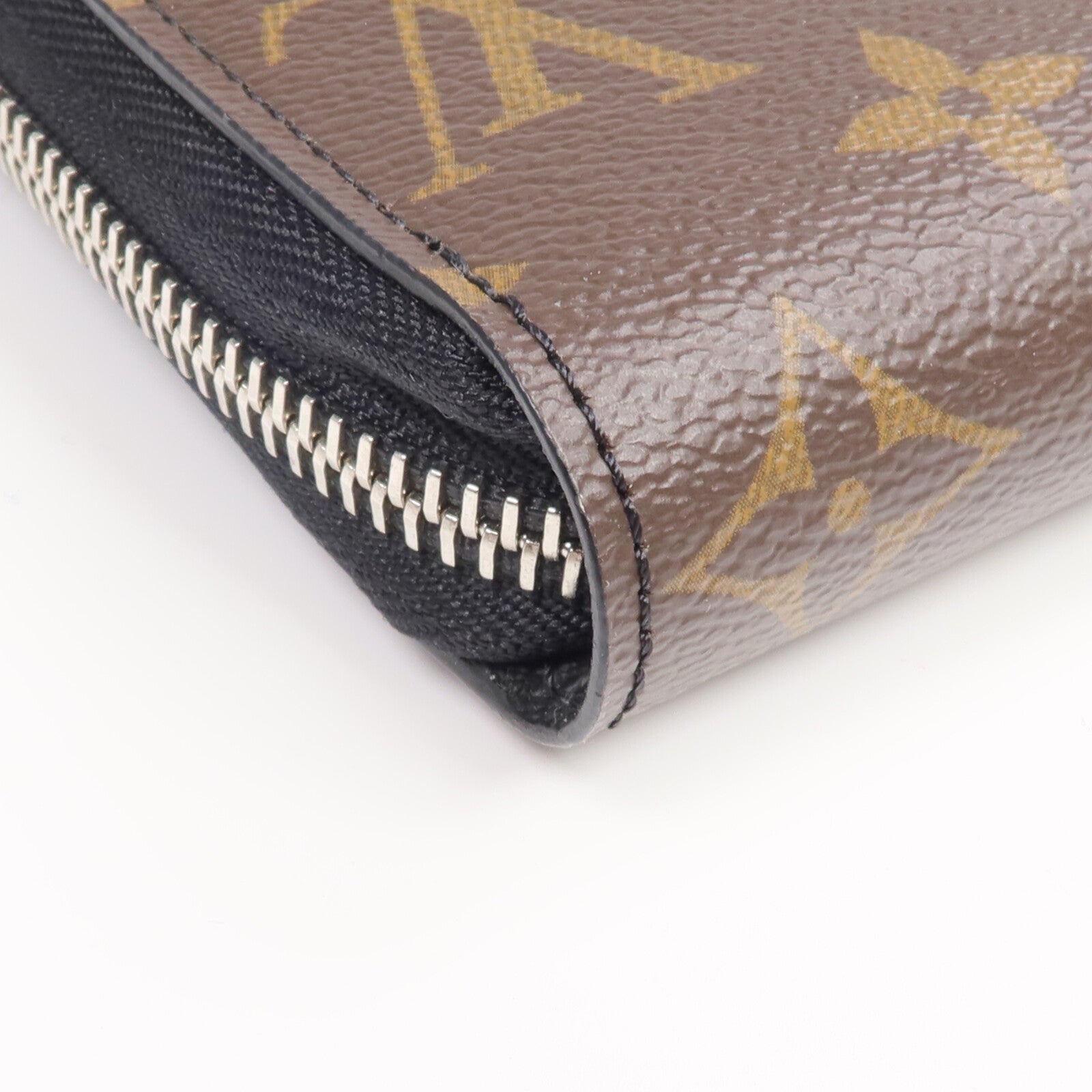 LOUIS VUITTON Monogram Macassar Zippy Dragonne銀扣長錢包