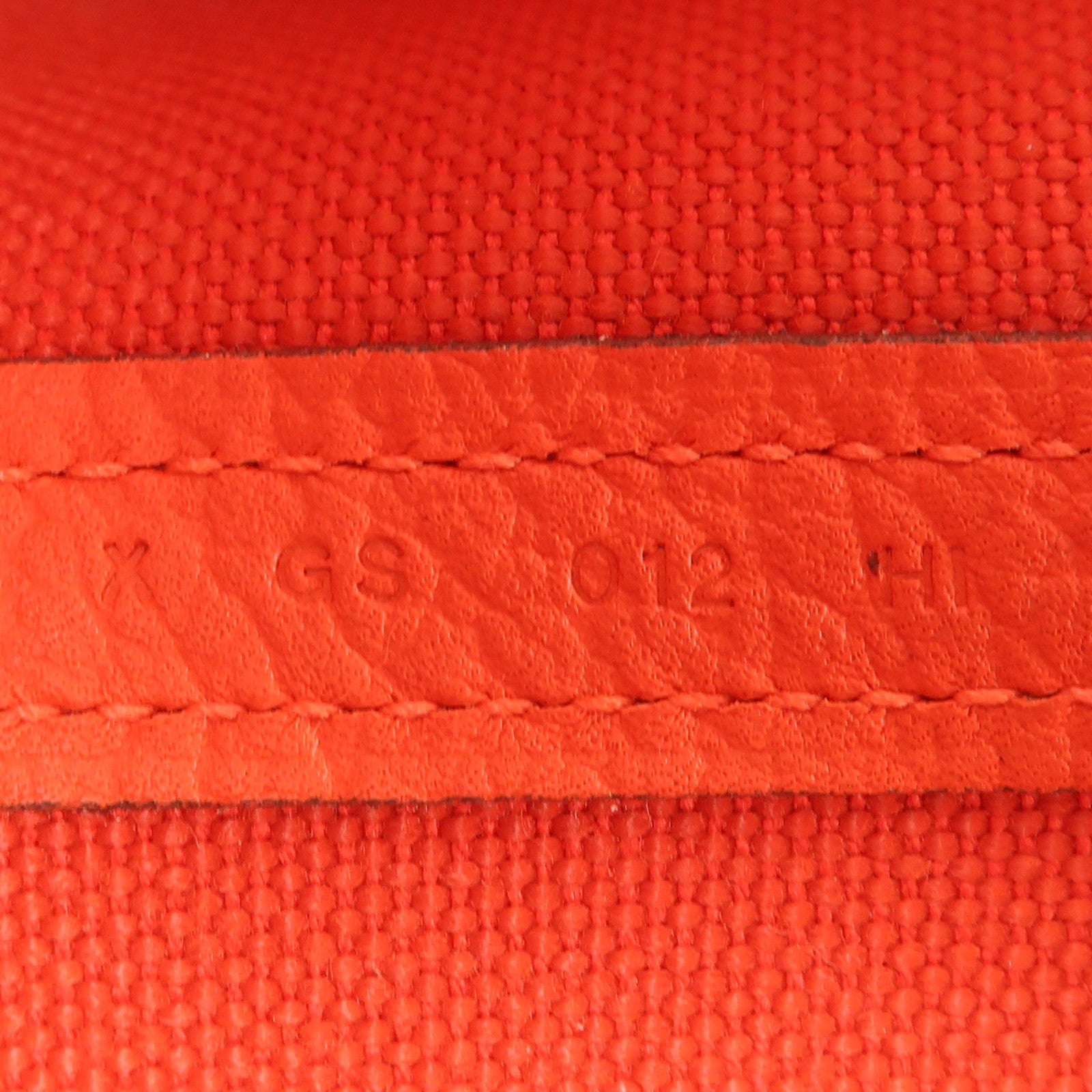 HERMES 帆布Garden Party PM銀扣手挽袋Rouge Exotique