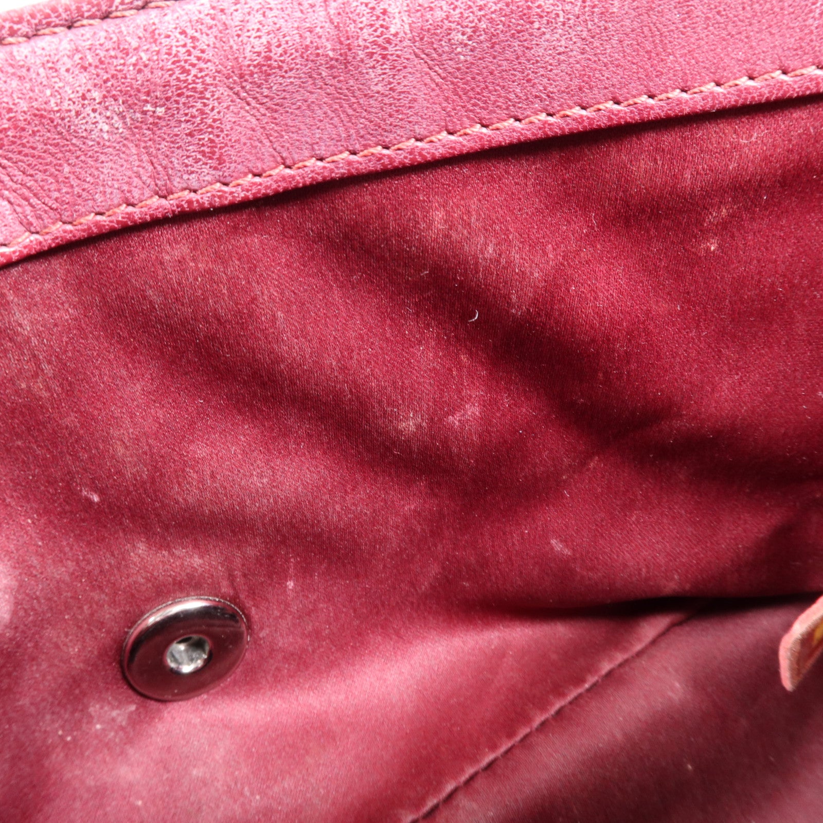 CHANEL 牛皮皮革Chain Shoulder銀扣鏈帶肩背袋