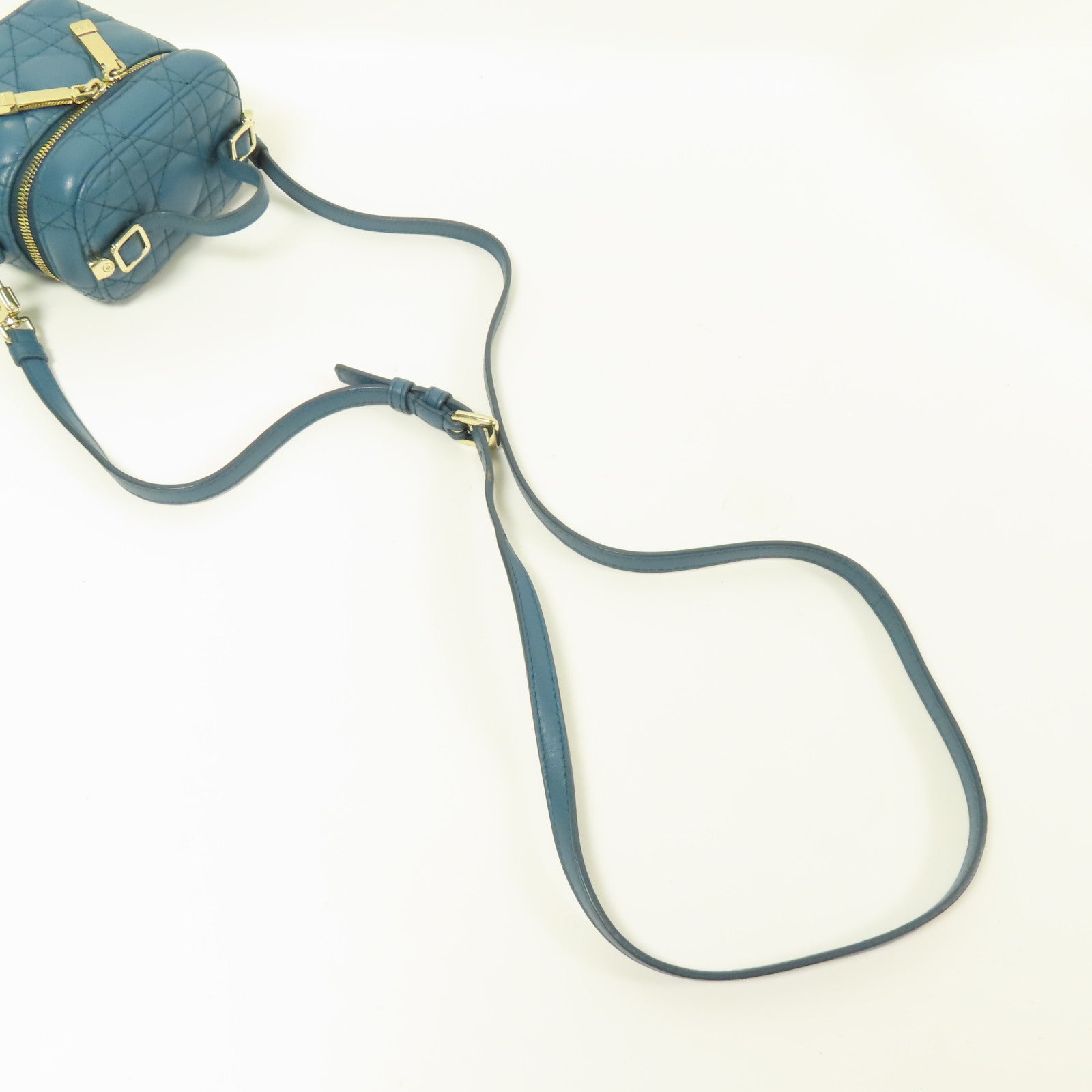 Dior 羊皮皮革Micro Vanity Case金扣手挽肩背兩用袋