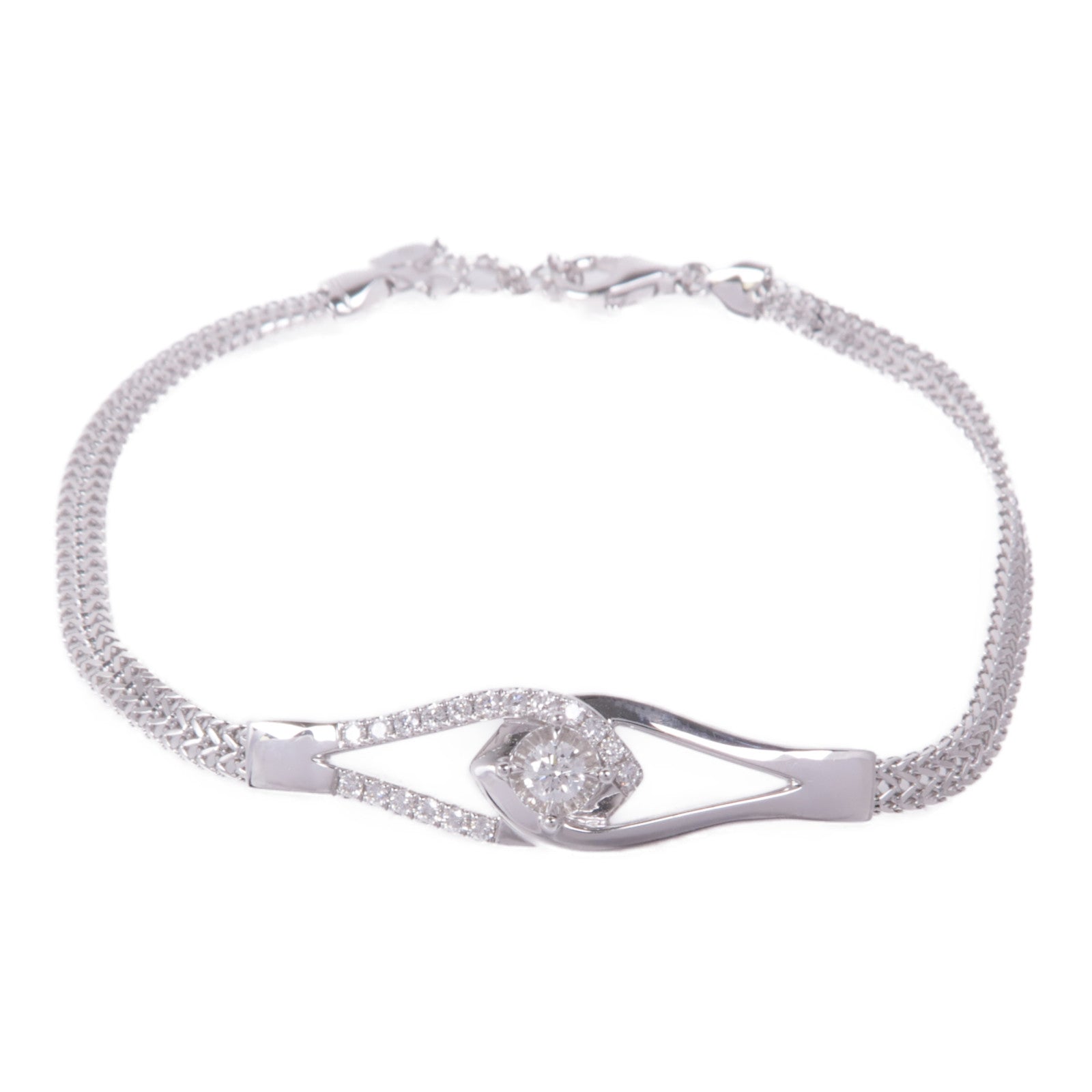 JEWELRY 18K白金Diamond Bracelet鑽石手鏈