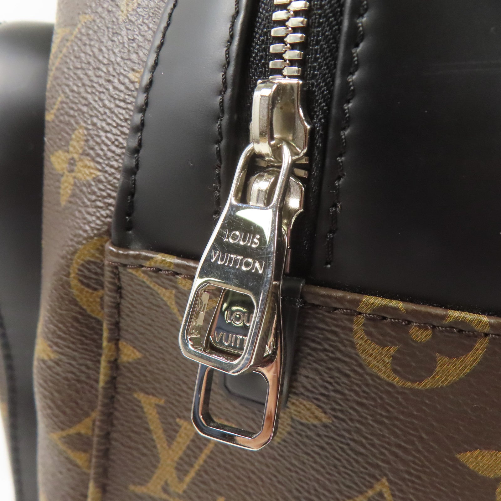 LOUIS VUITTON Monogram Macassar Josh Backpack銀扣背包