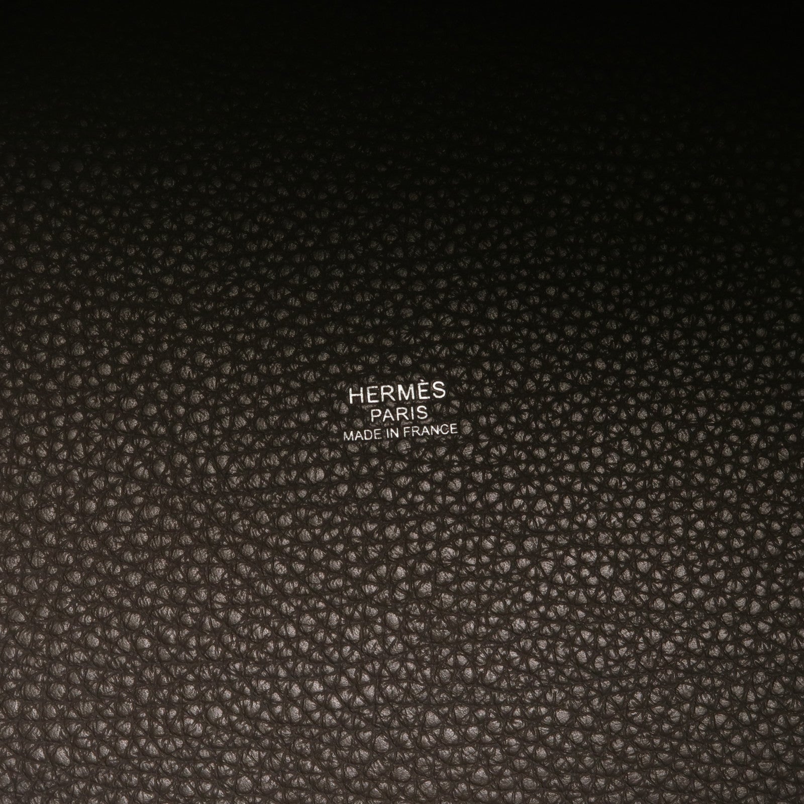 HERMES Clemence皮革Picotin MM肩背袋Etain