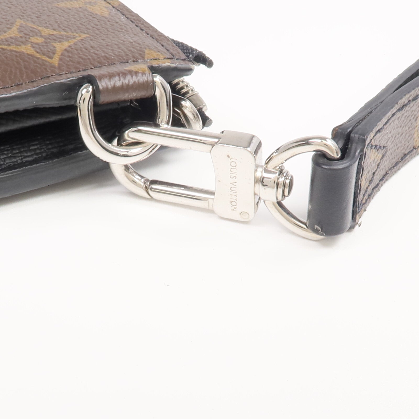 LOUIS VUITTON Monogram Macassar Zippy Dragonne銀扣長錢包