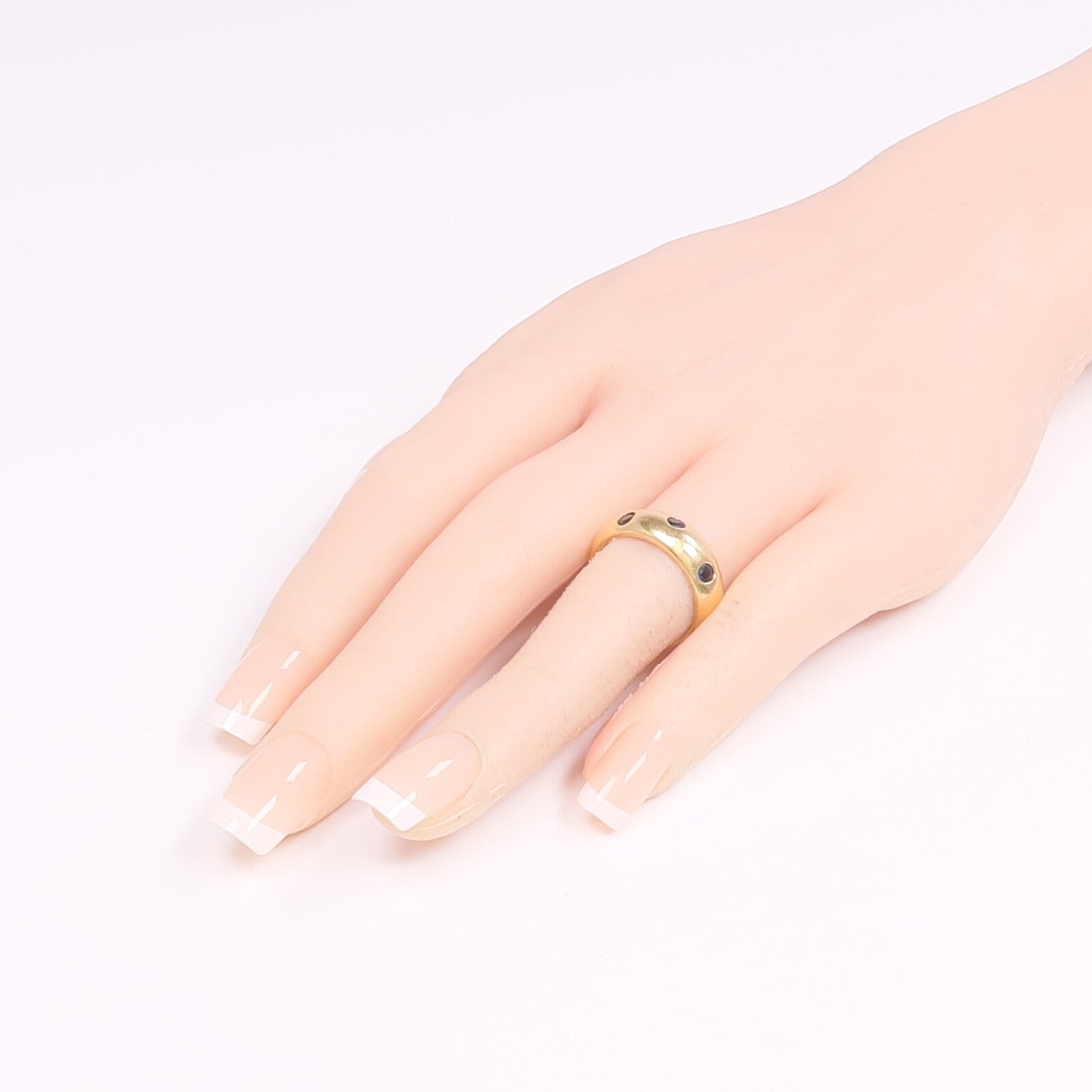 JEWELRY 【激減優惠】18K黃金Sapphire Ring藍寶石戒指US#6.25
