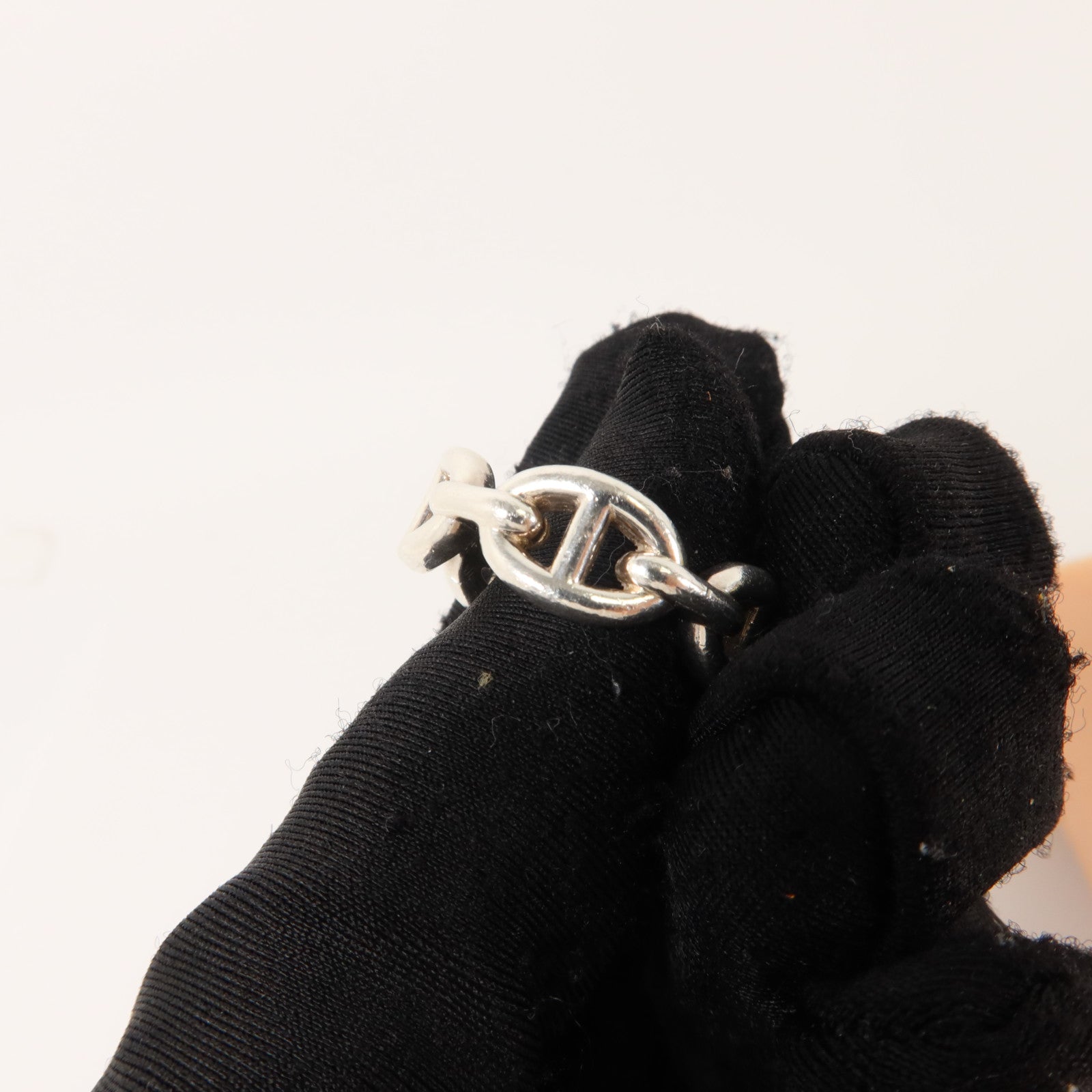 HERMES 925純銀Chaine D'Ancre Ring戒指