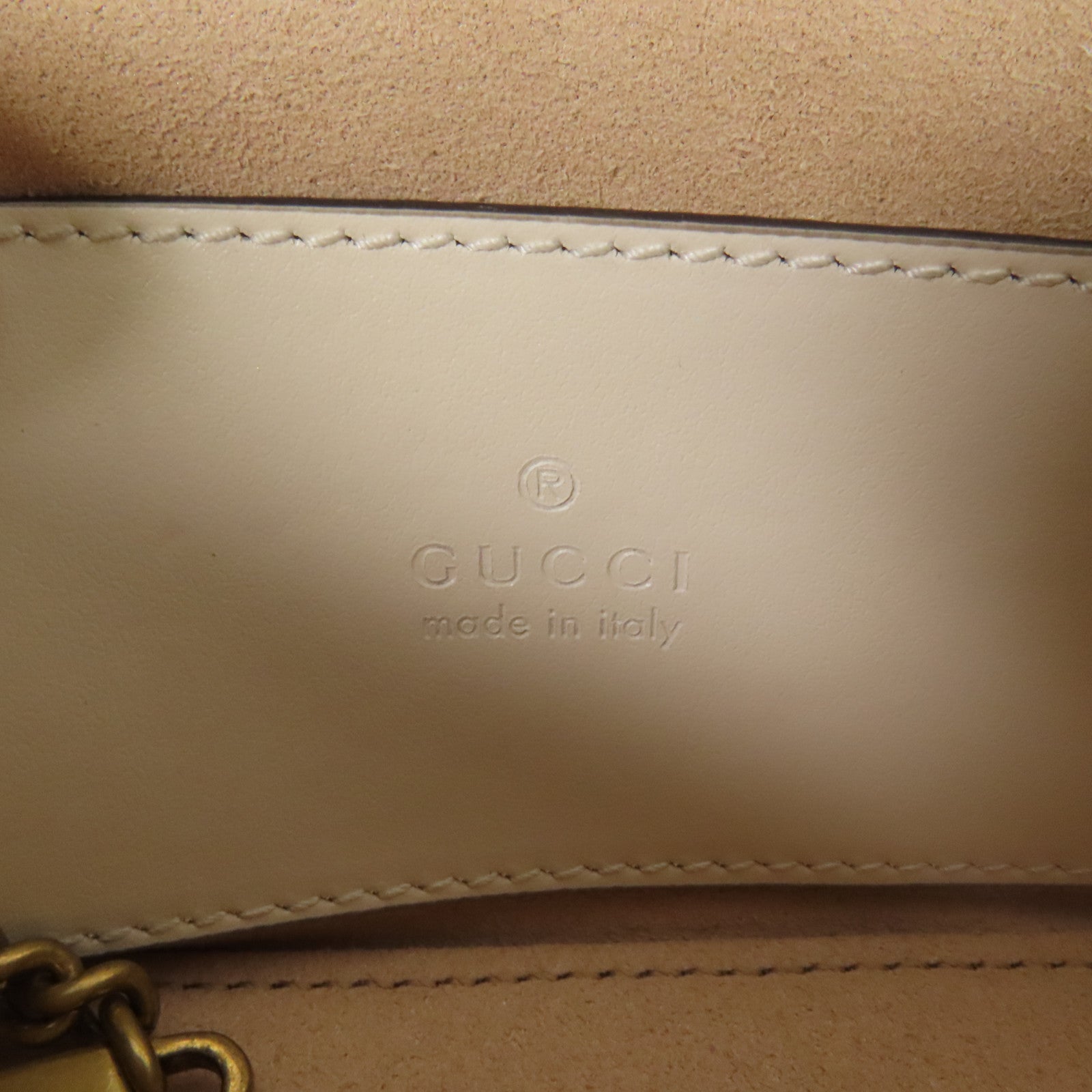 GUCCI 牛皮皮革GG Marmont金扣手挽肩背兩用袋