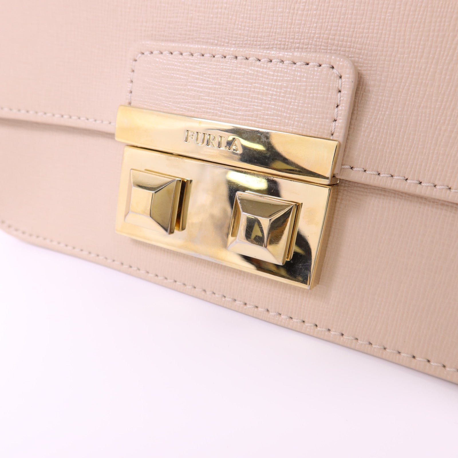 Furla 【激減優惠】皮革Chain Shoulder Bag金扣鏈帶肩背袋