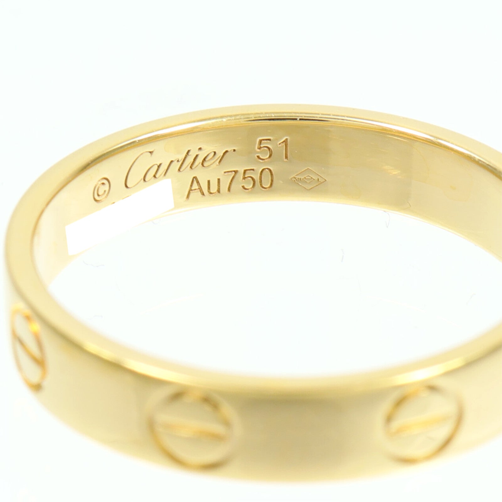 CARTIER 18K黃金Mini Love Ring戒指