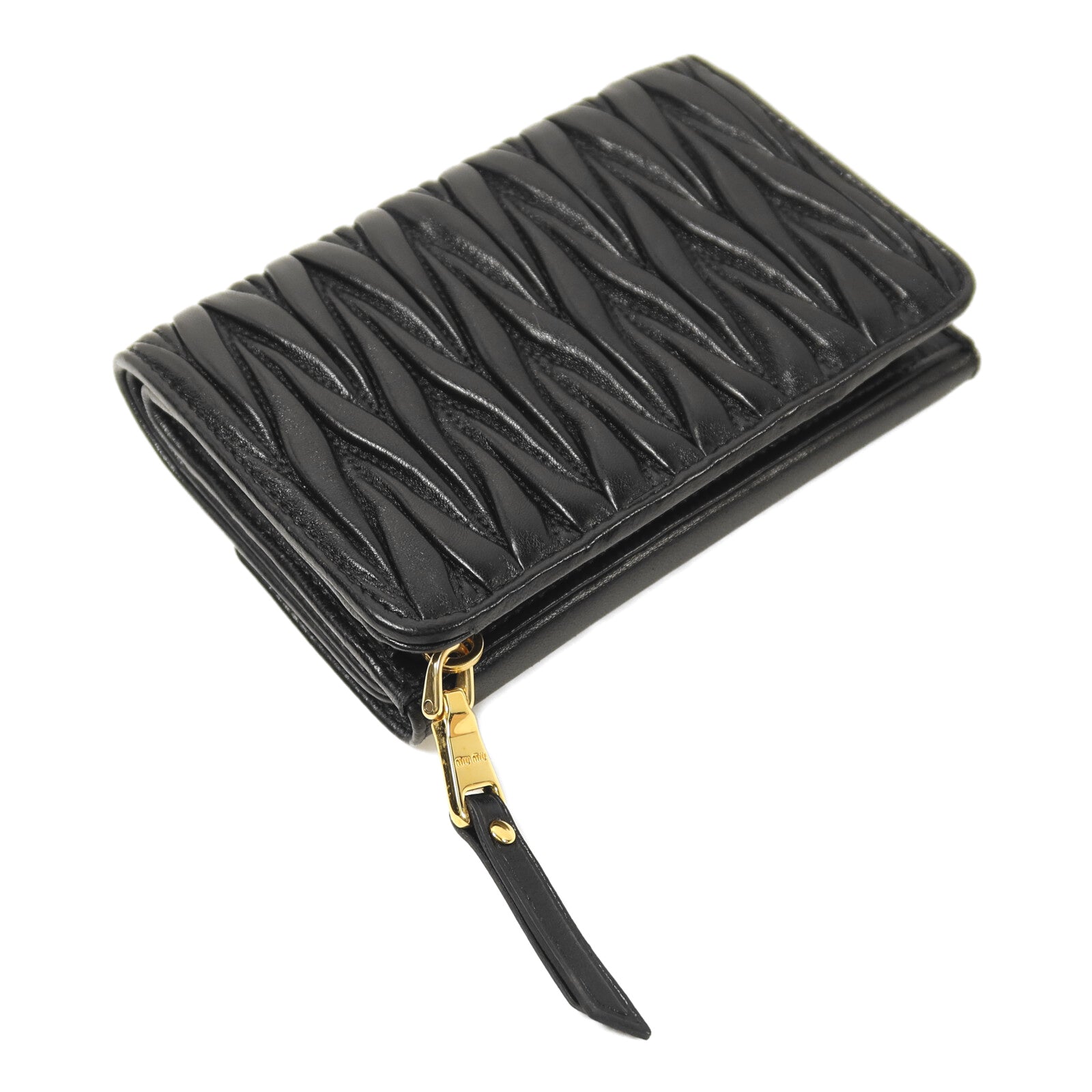 Miu Miu 羊皮皮革Wallet金扣錢包