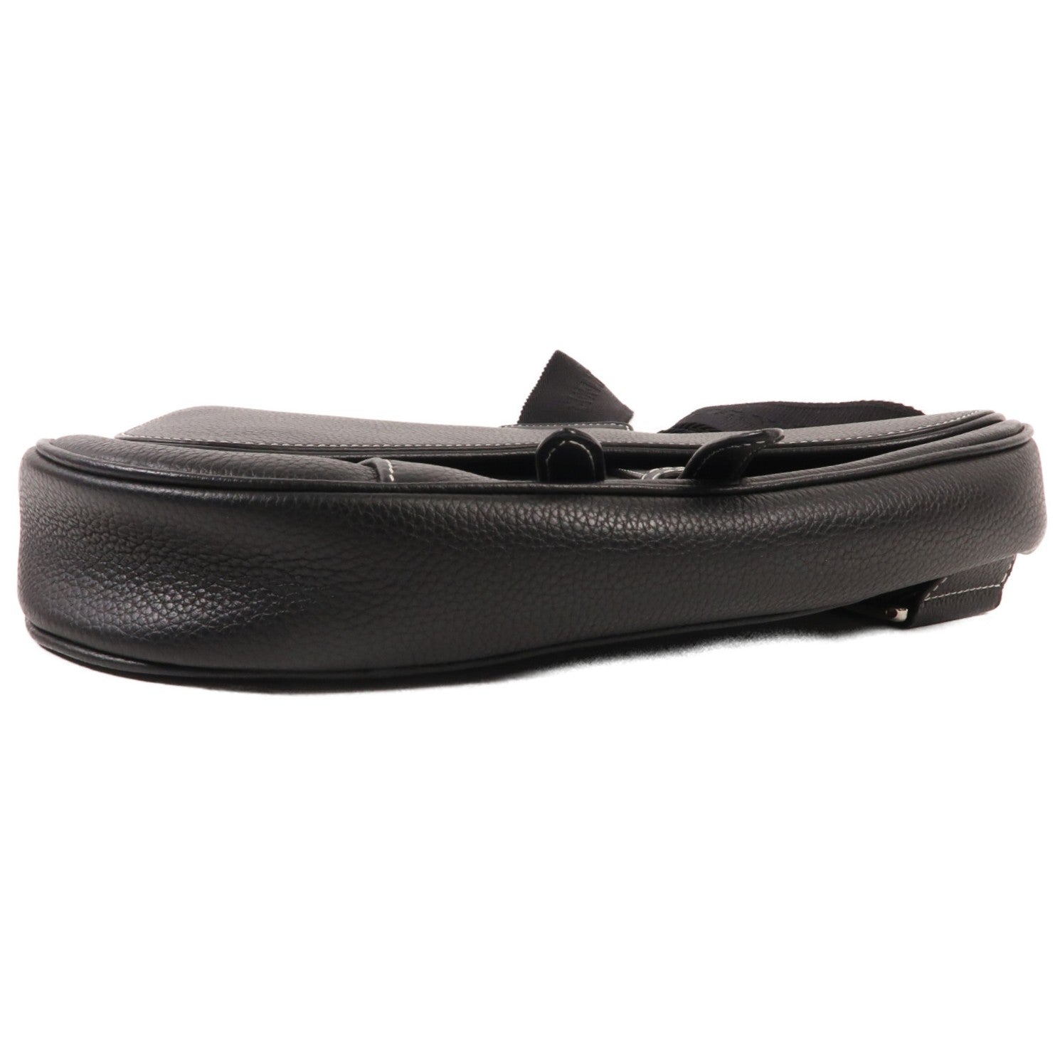 Dior 牛皮皮革Saddle Bag銀扣肩背袋