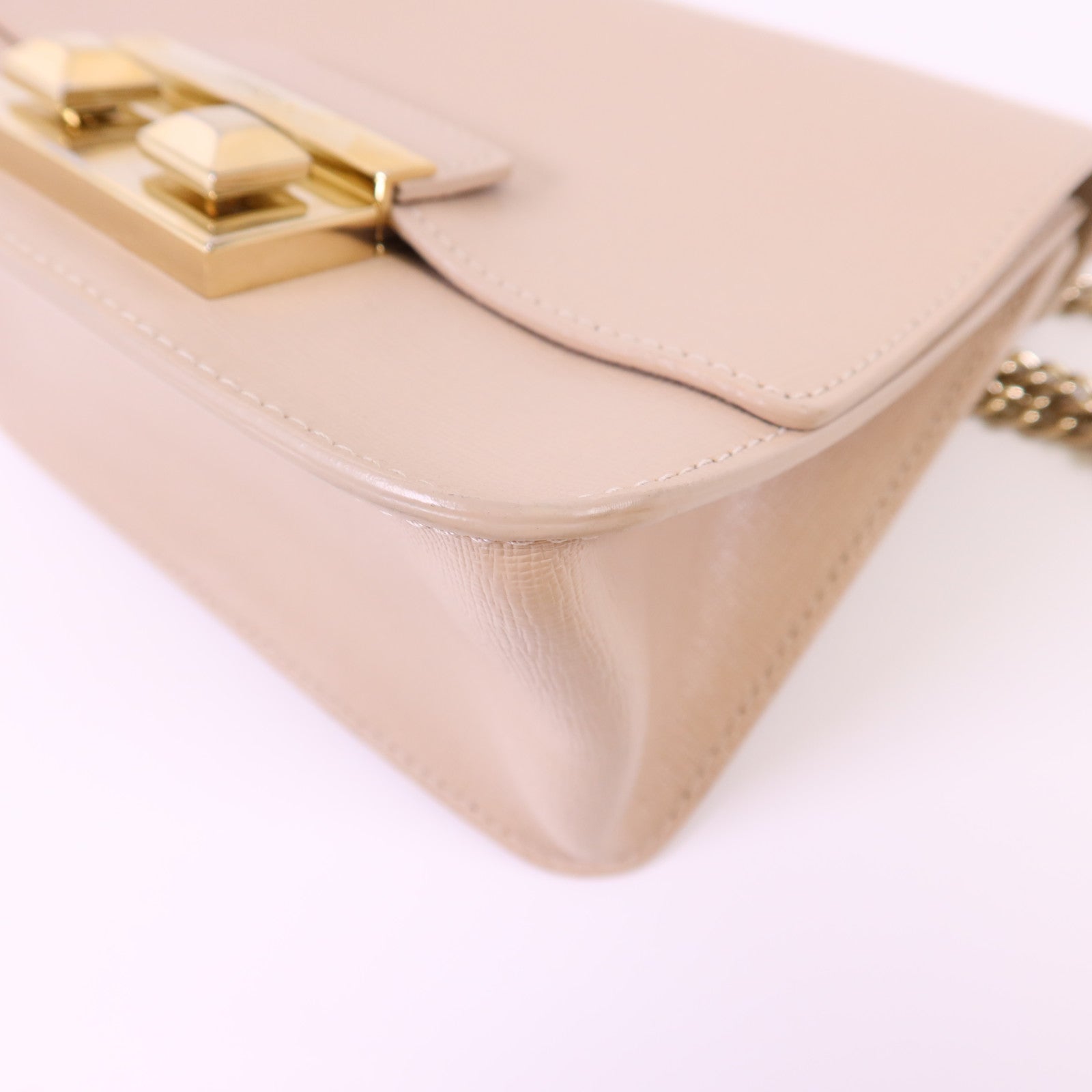 Furla 【激減優惠】皮革Chain Shoulder Bag金扣鏈帶肩背袋