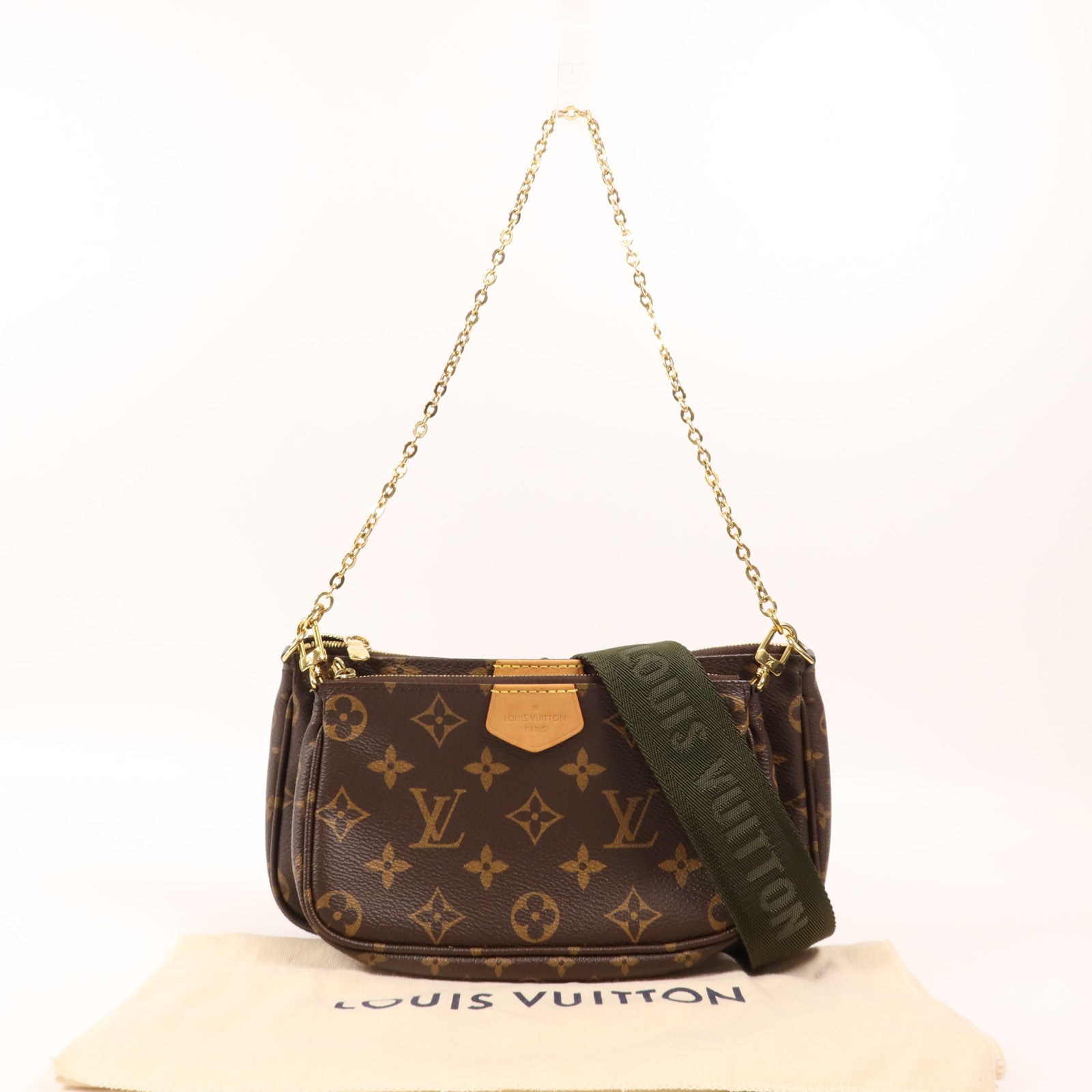 LOUIS VUITTON Monogram Multi Pochette Accessoires金扣肩背袋