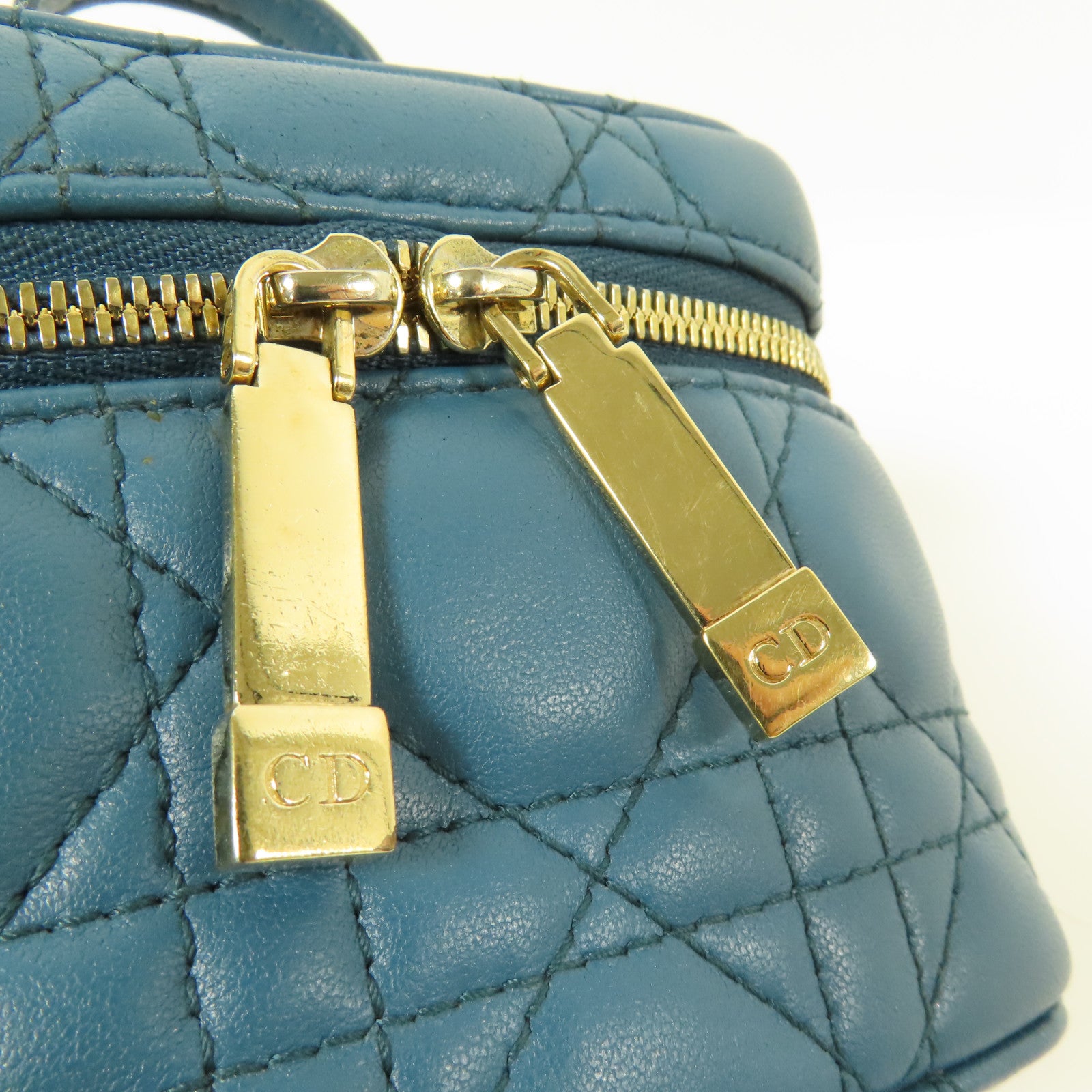 Dior 羊皮皮革Micro Vanity Case金扣手挽肩背兩用袋