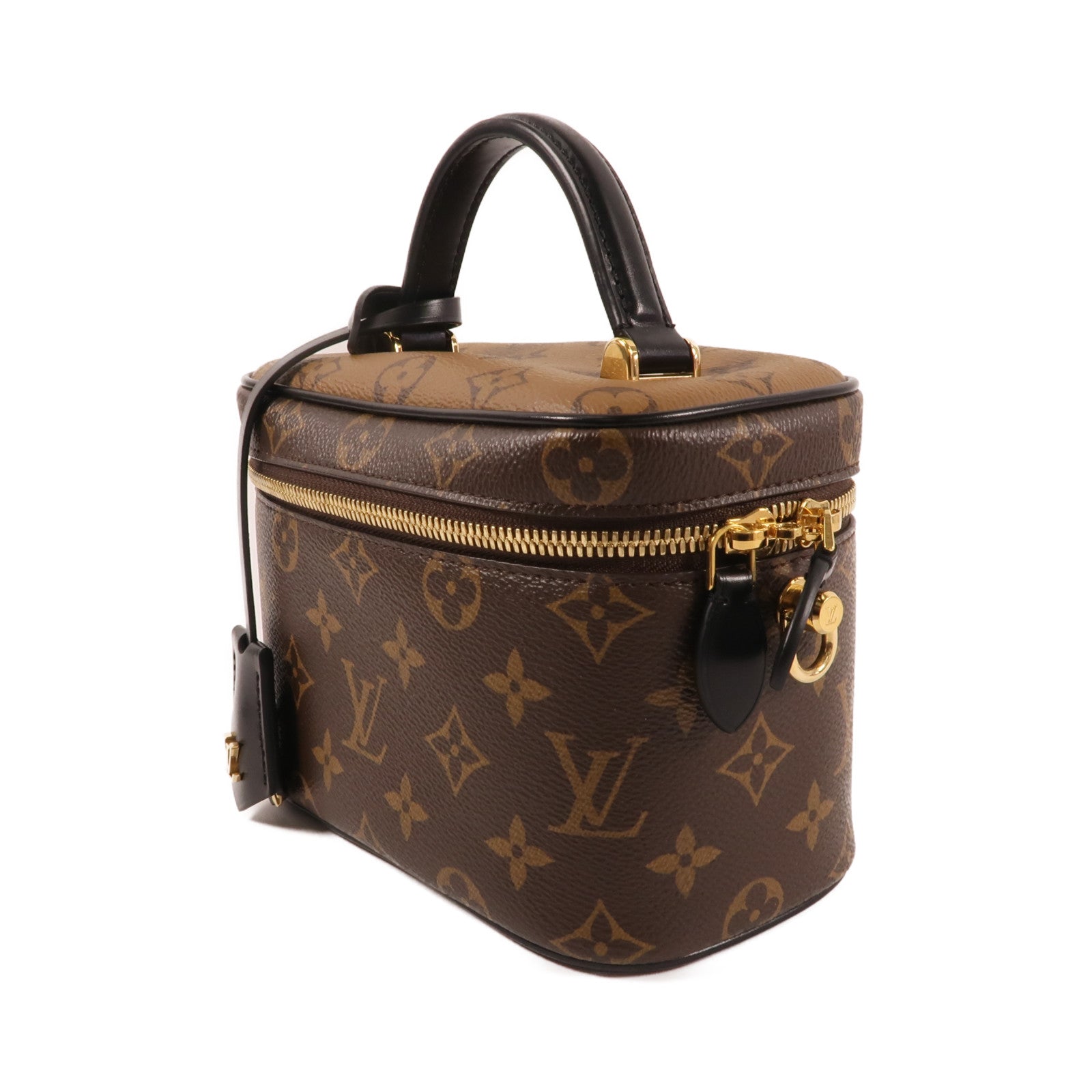 LOUIS VUITTON Monogram Reverse Vanity PM金扣手挽肩背兩用袋