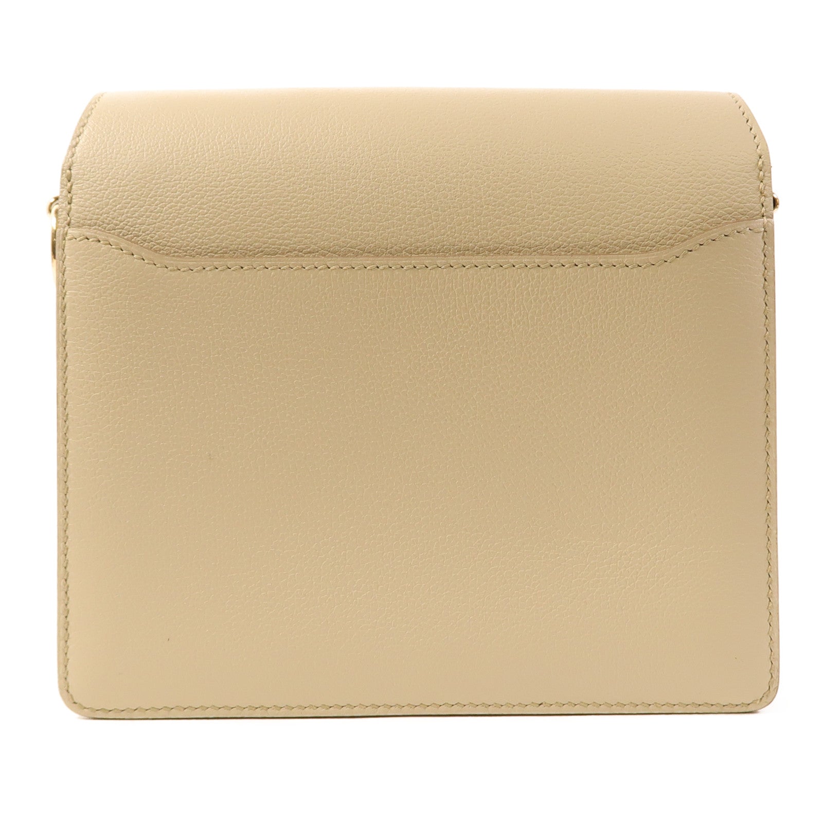 HERMES Evercolor皮革Mini Roulis金扣肩背袋Beton