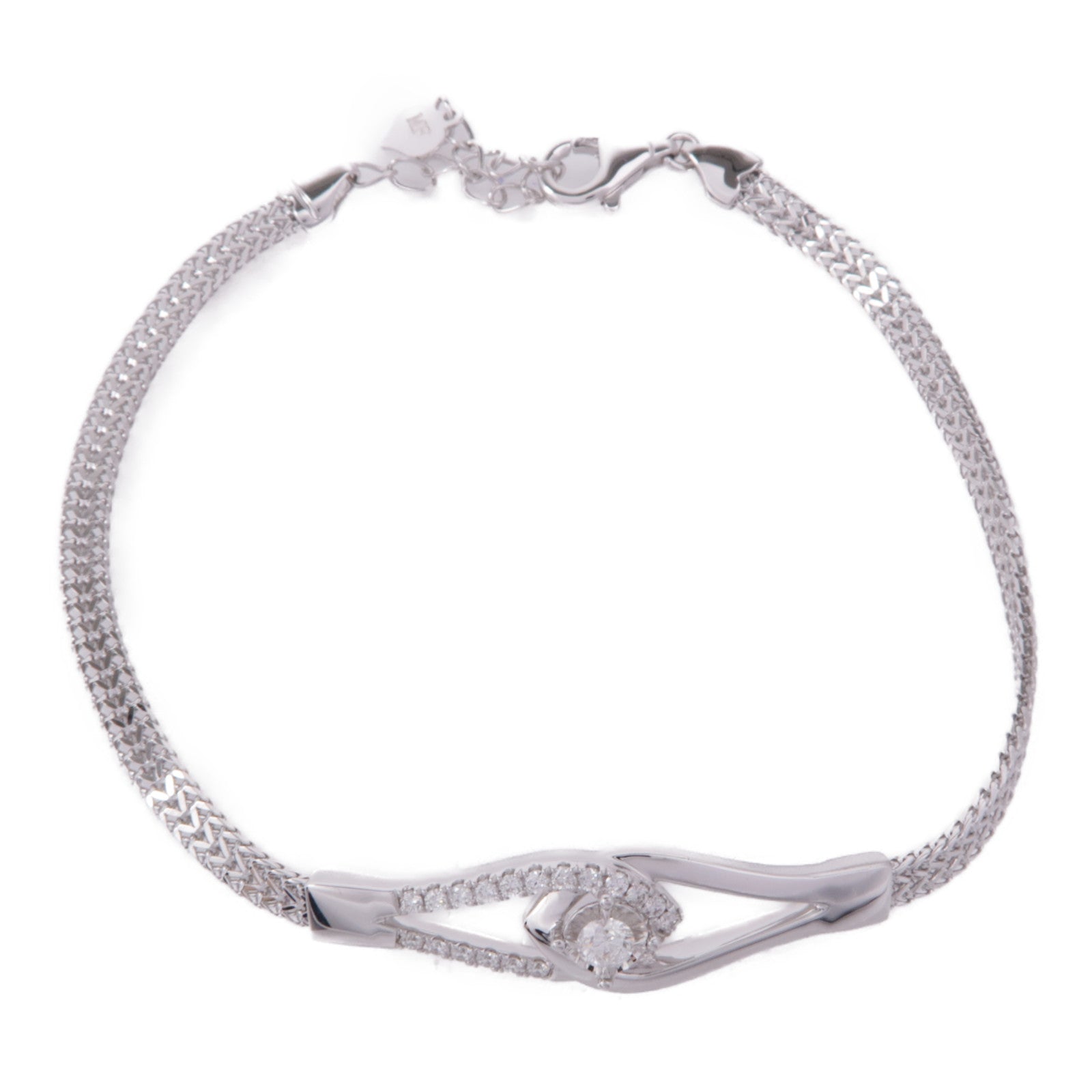 JEWELRY 18K白金Diamond Bracelet鑽石手鏈