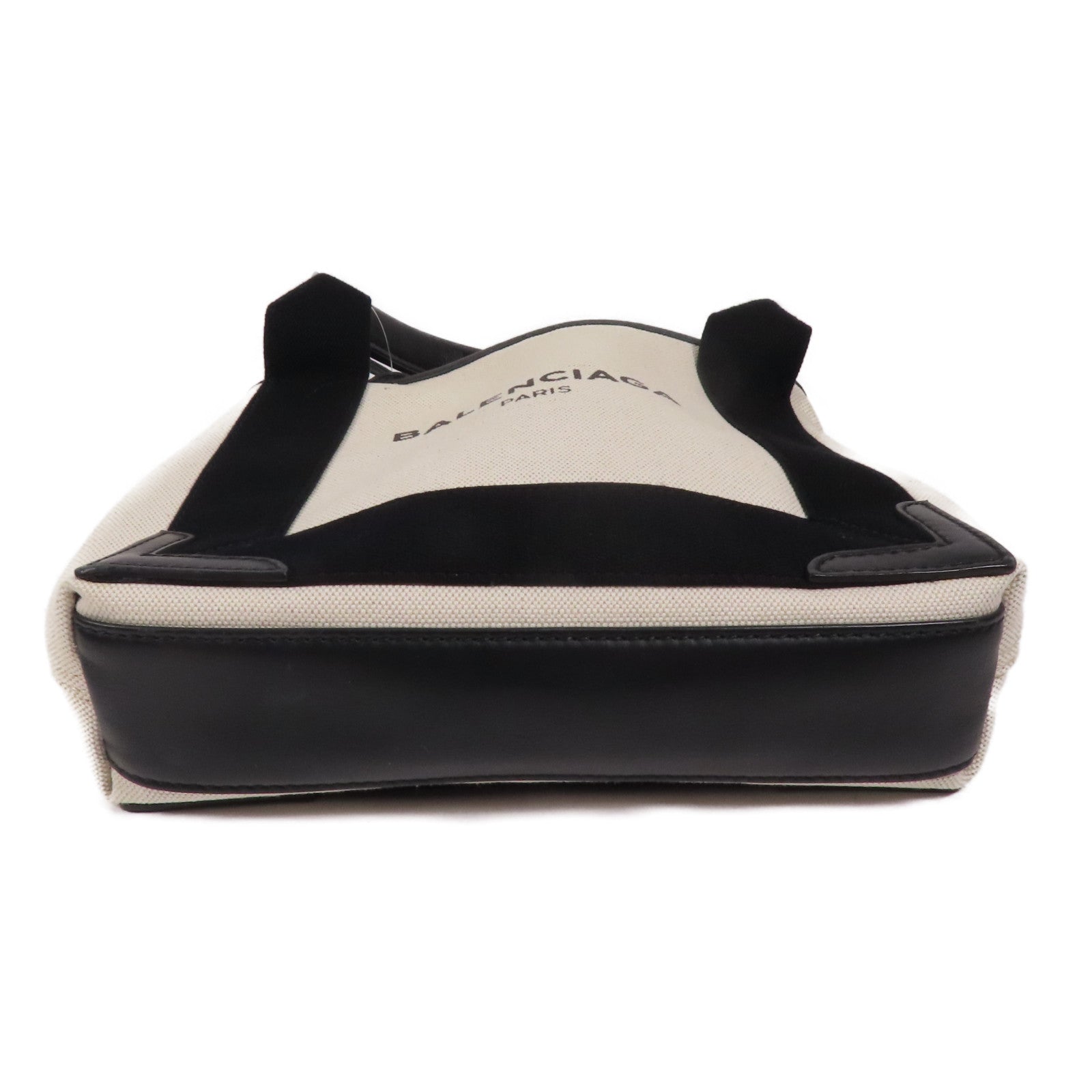 BALENCIAGA 帆布Cabas XS銀扣手挽肩背兩用袋