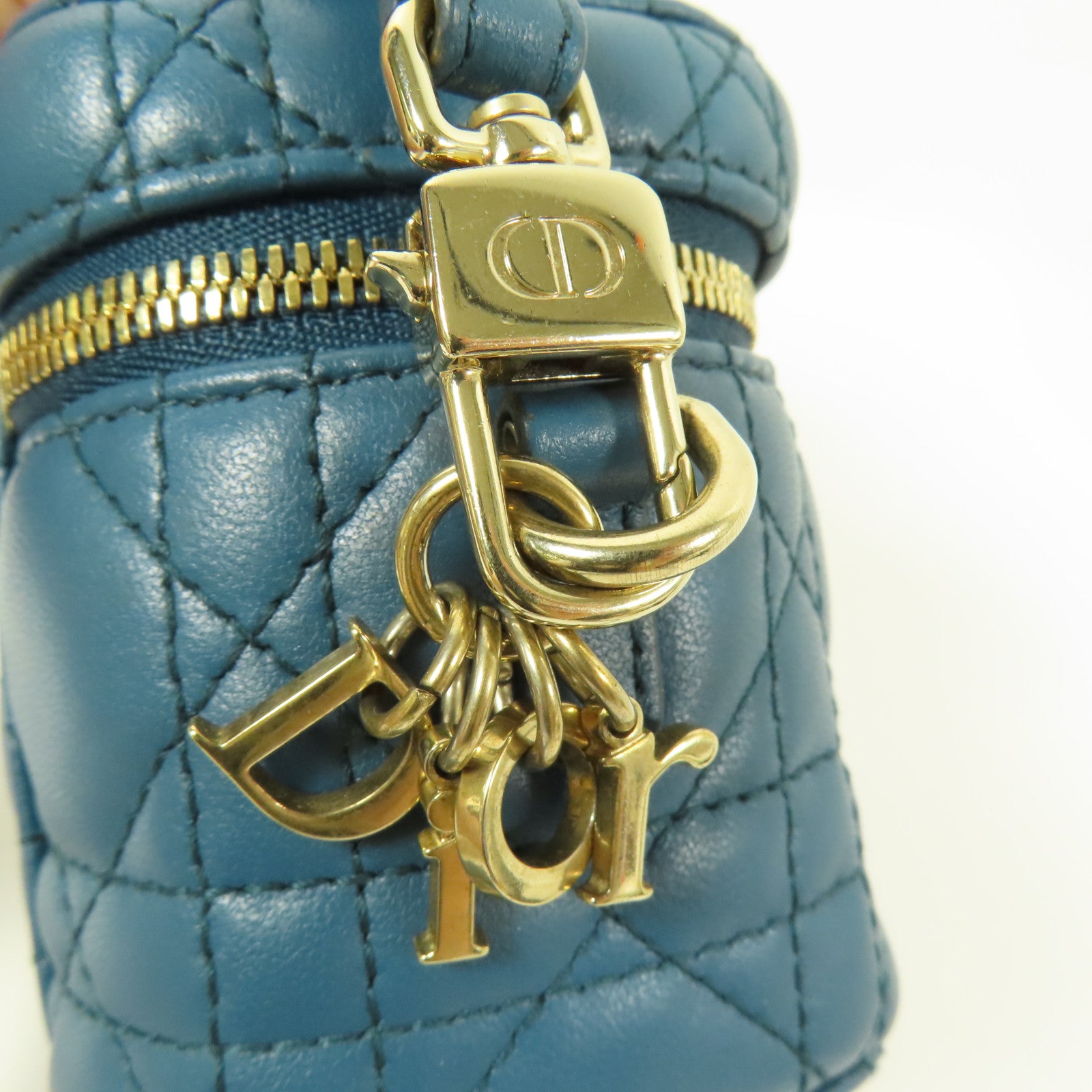 Dior 羊皮皮革Micro Vanity Case金扣手挽肩背兩用袋