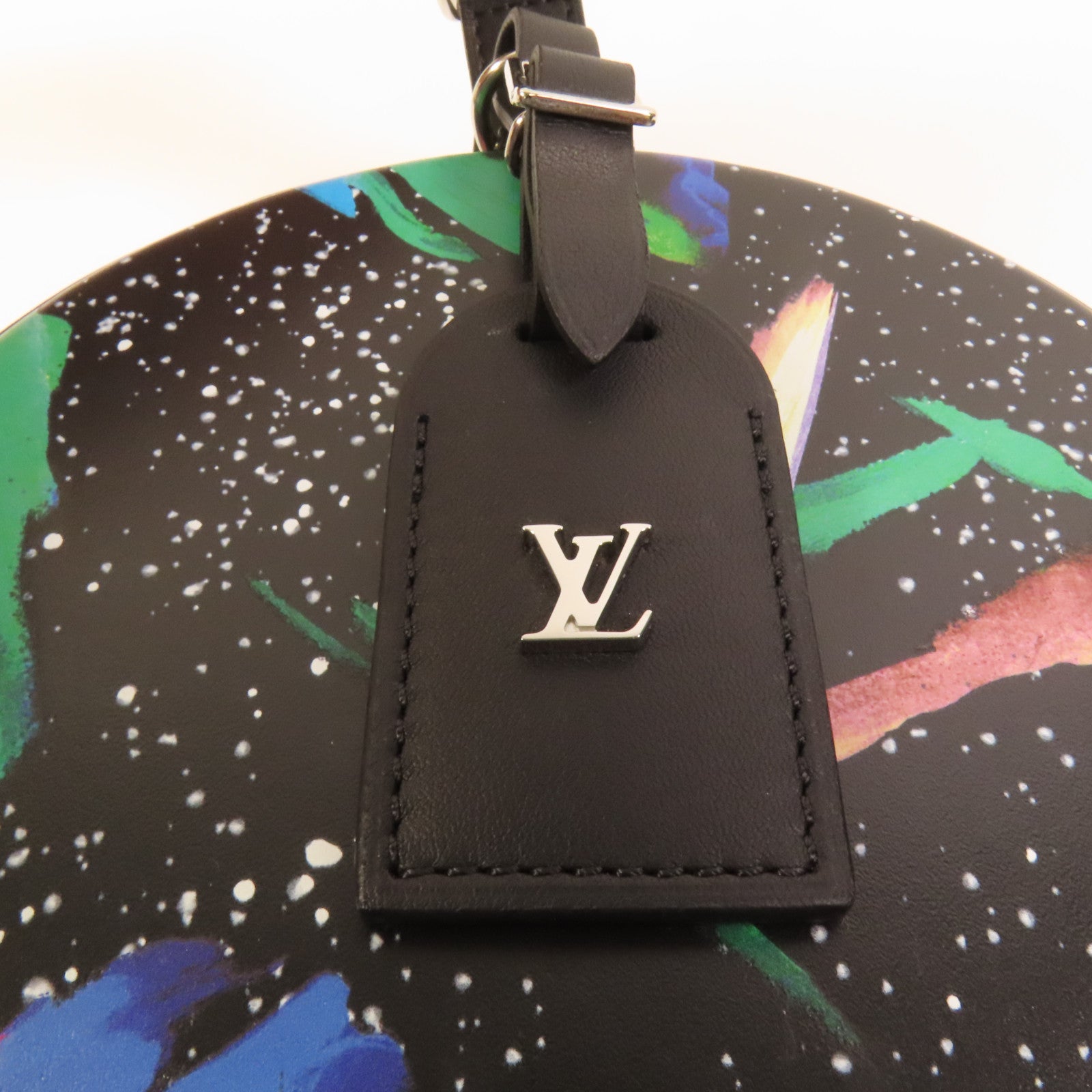LOUIS VUITTON 牛皮皮革Petite Boite Chapeau銀扣手挽肩背兩用袋
