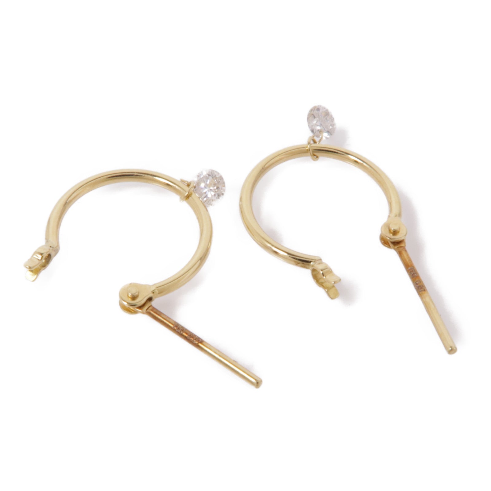 JEWELRY 18K黃金Diamond Earrings鑽石耳環