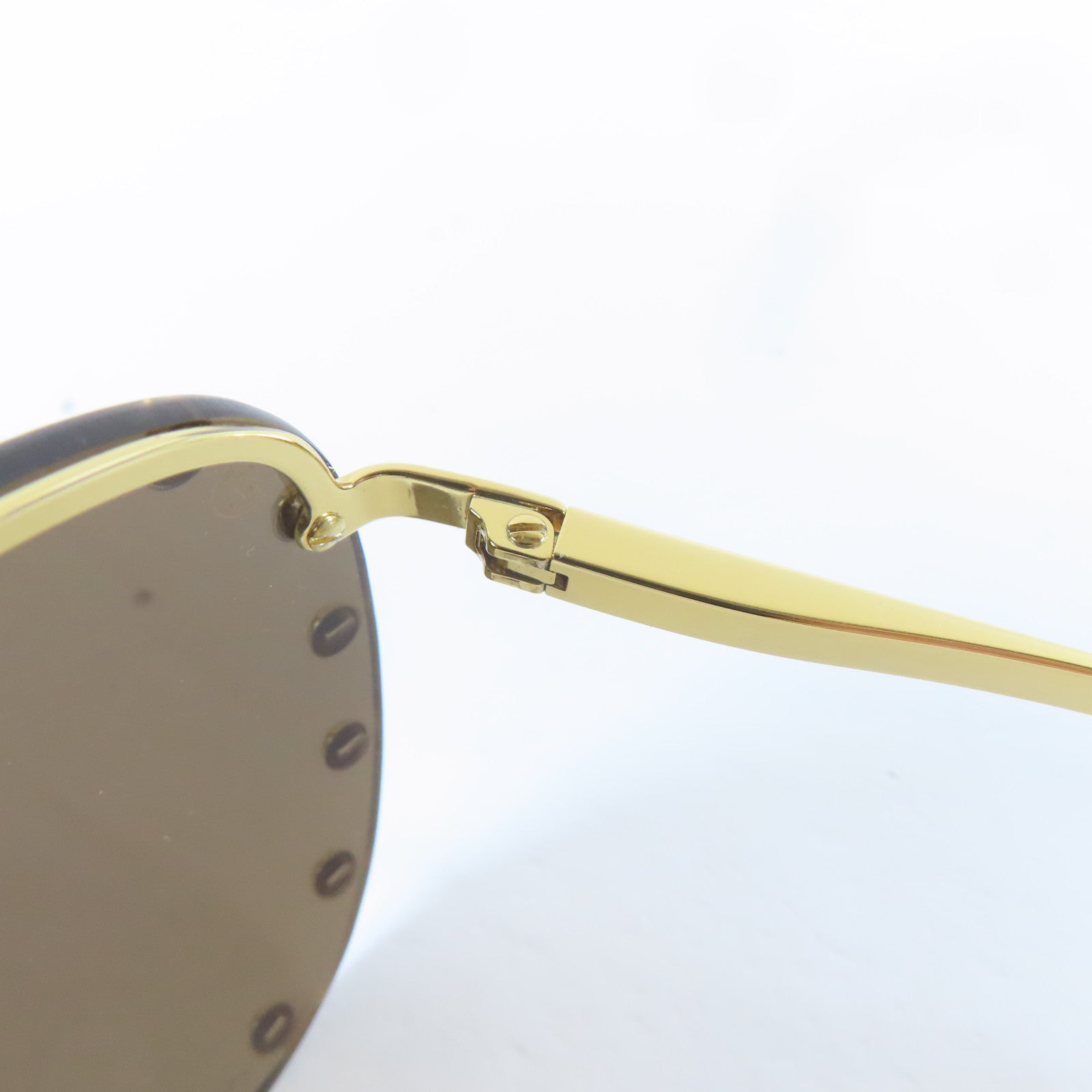 LOUIS VUITTON 金屬The Party Aviator Sunglasses太陽眼鏡金色/紅色