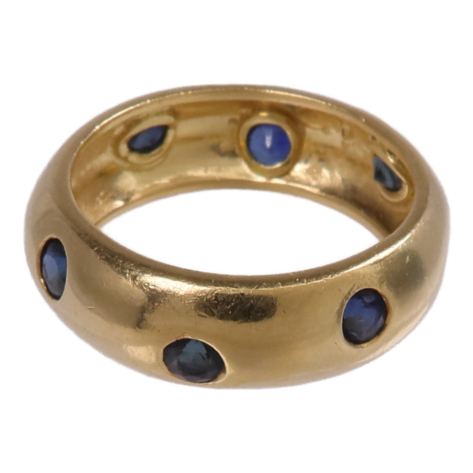 JEWELRY 【激減優惠】18K黃金Sapphire Ring藍寶石戒指US#6.25