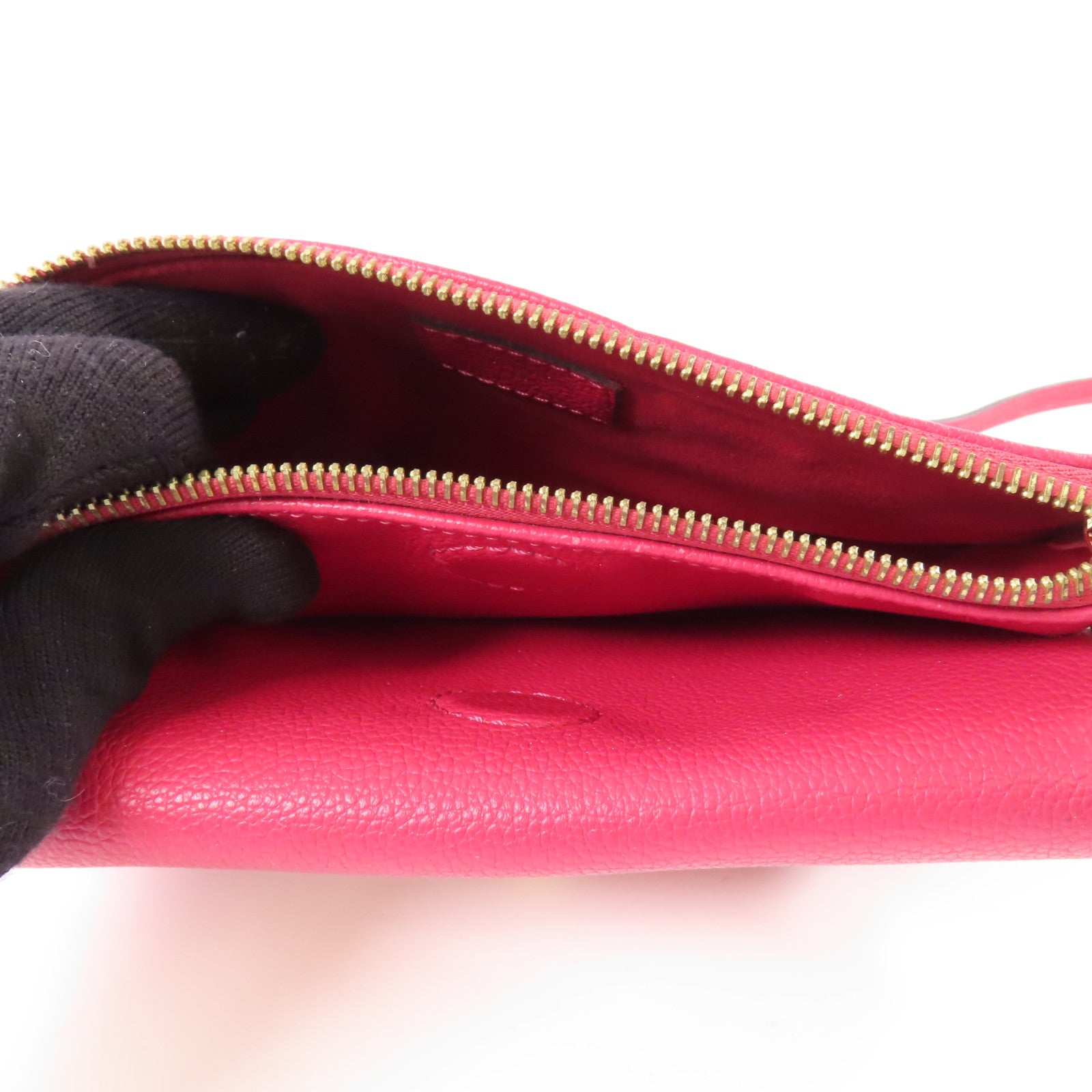 LOUIS VUITTON LV GHW Twice Shoulder Bag Monogram Empreinte M50259 Red