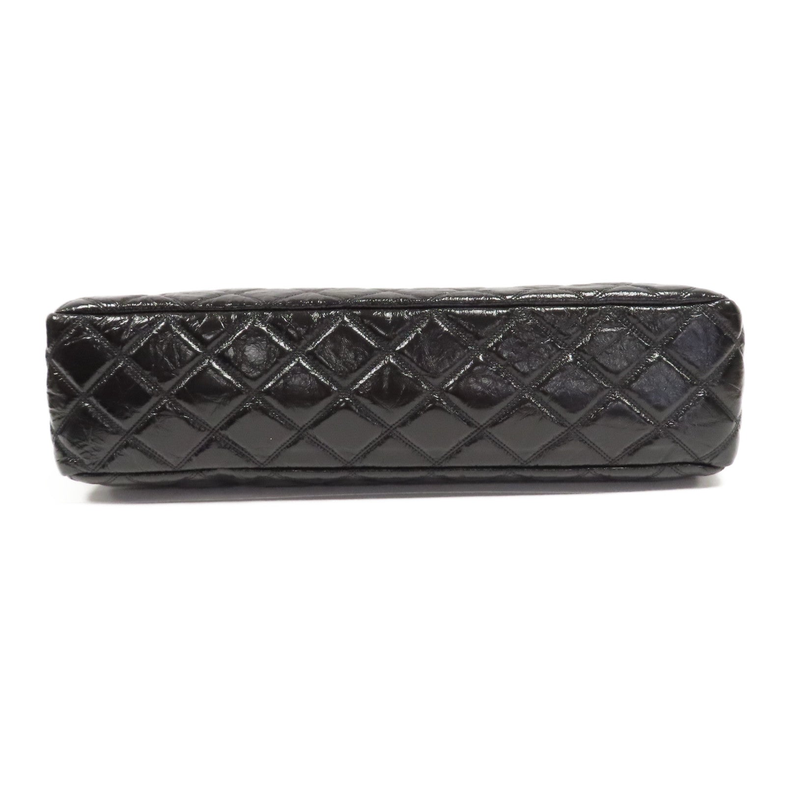 CHANEL 牛皮皮革Chain Tote手挽袋黑色