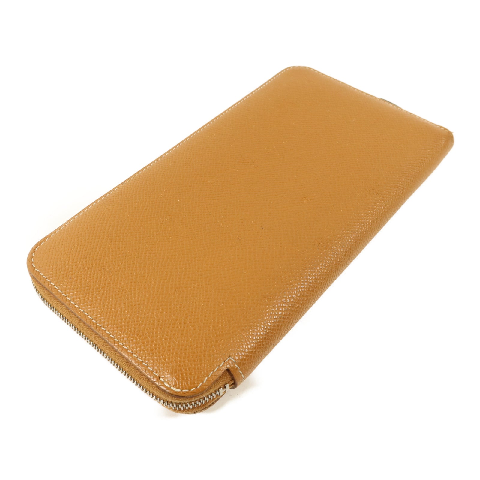 HERMES Epsom皮革Silk'In Long Wallet長錢包Gold