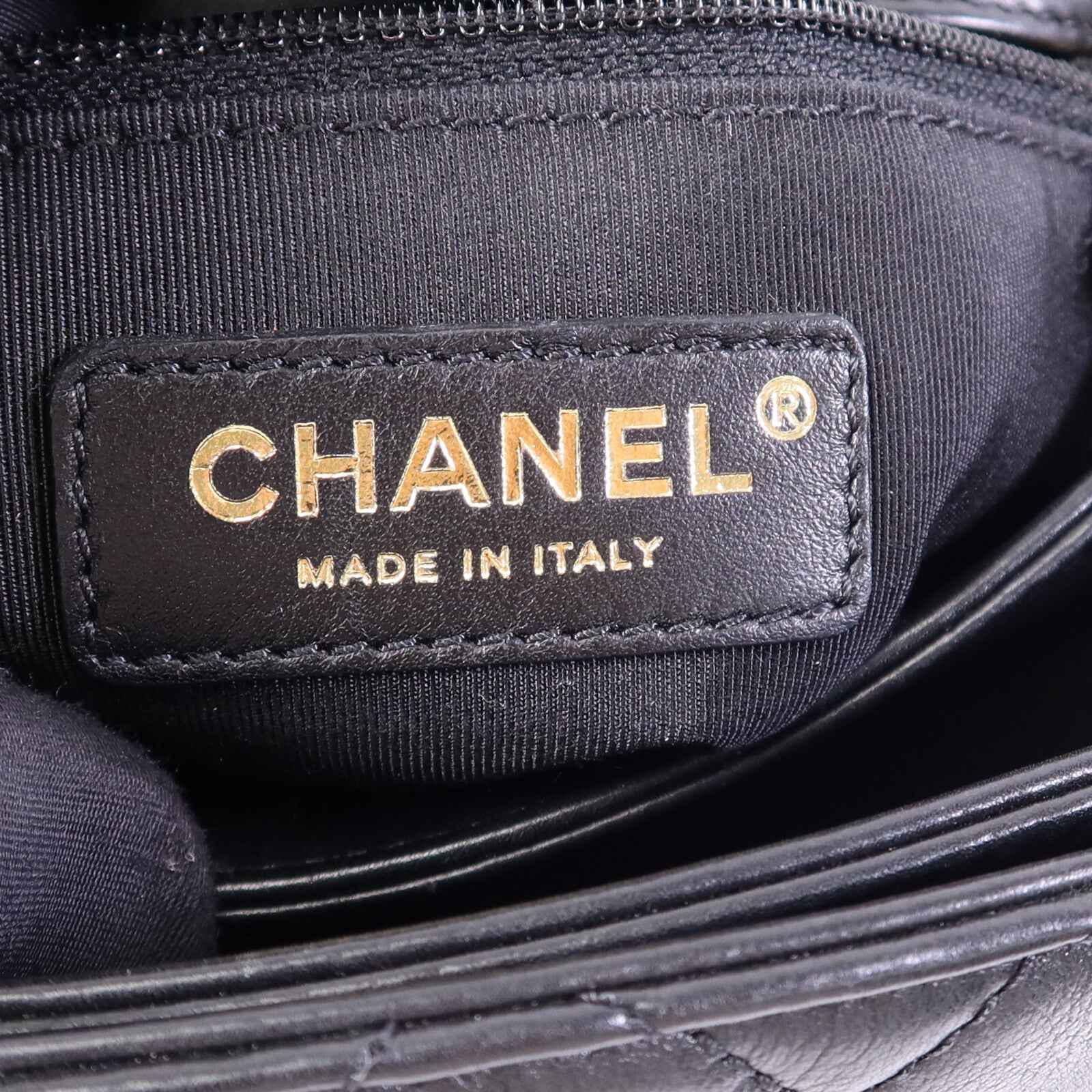 CHANEL 牛皮皮革Chain Shoulder Bag金扣鏈帶手挽肩背兩用袋