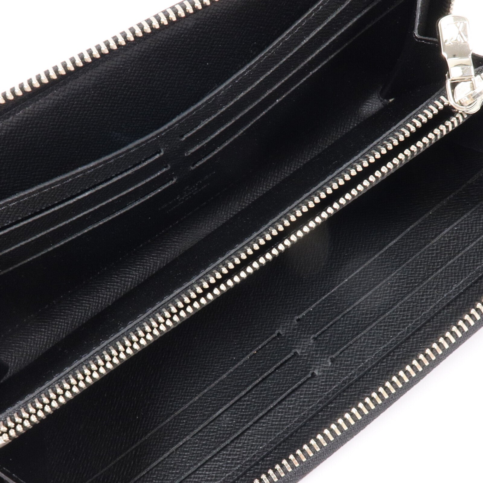 LOUIS VUITTON Damier Graphite Zippy Wallet Horizontal銀扣長錢包