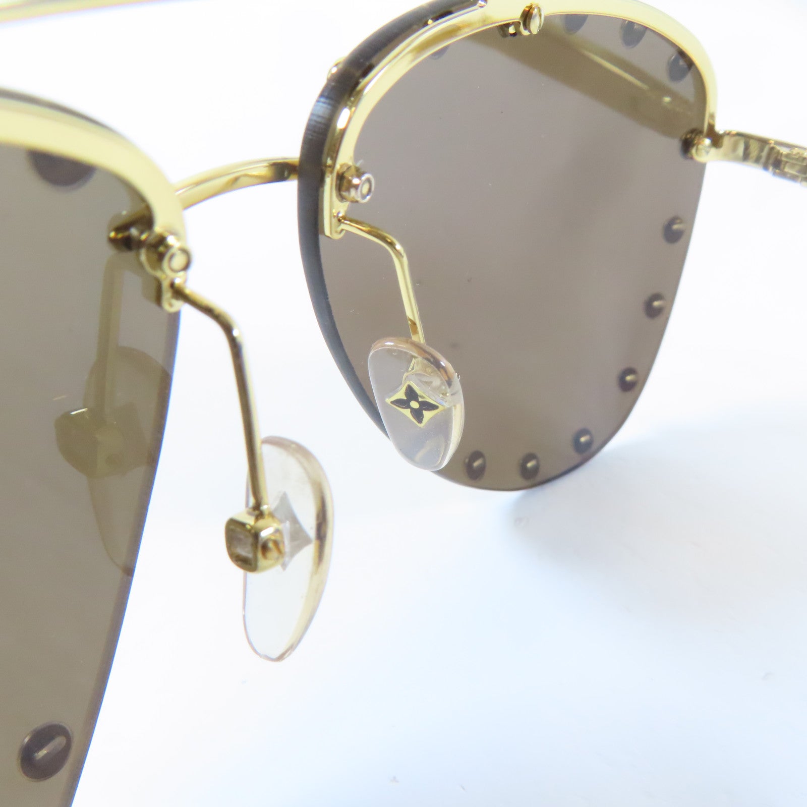 LOUIS VUITTON 金屬The Party Aviator Sunglasses太陽眼鏡金色/紅色