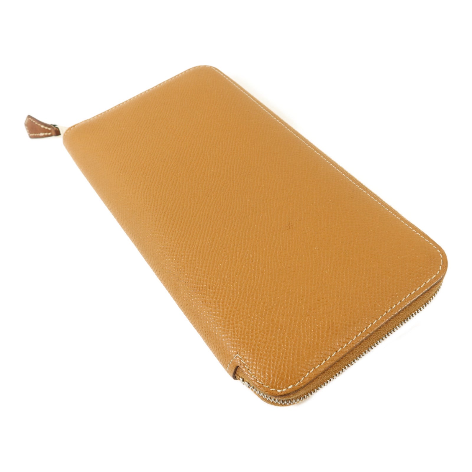 HERMES Epsom皮革Silk'In Long Wallet長錢包Gold