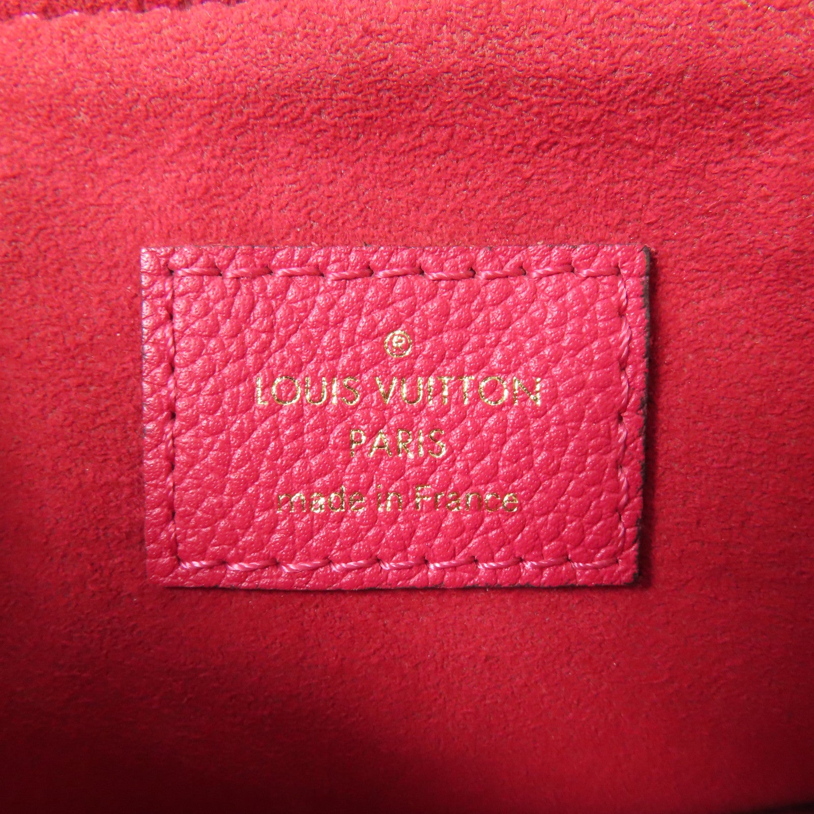 LOUIS VUITTON LV GHW Twice Shoulder Bag Monogram Empreinte M50259 Red