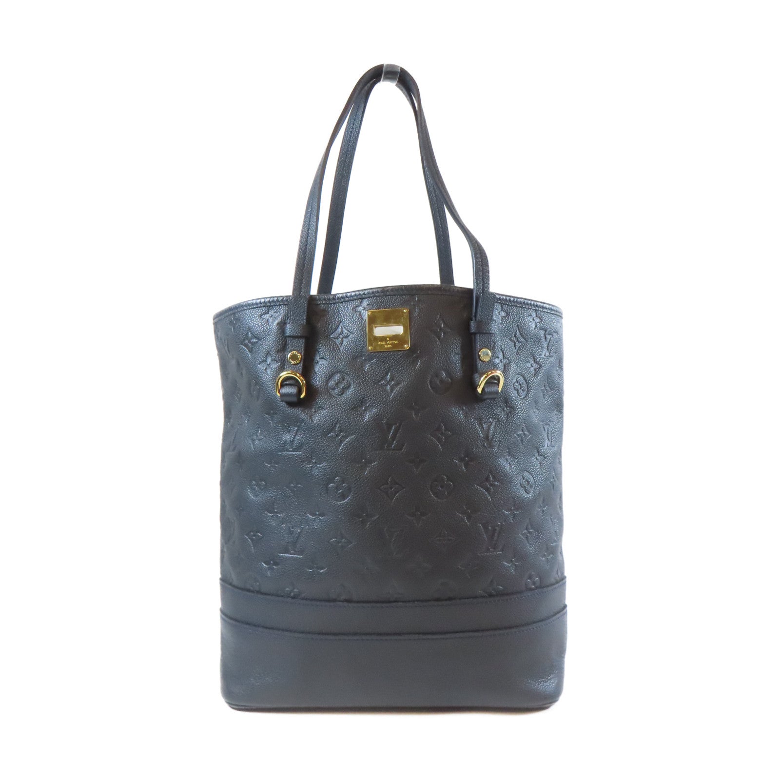 LOUIS VUITTON Monogram Empreinte Shoulder Bag金扣肩背袋黑色