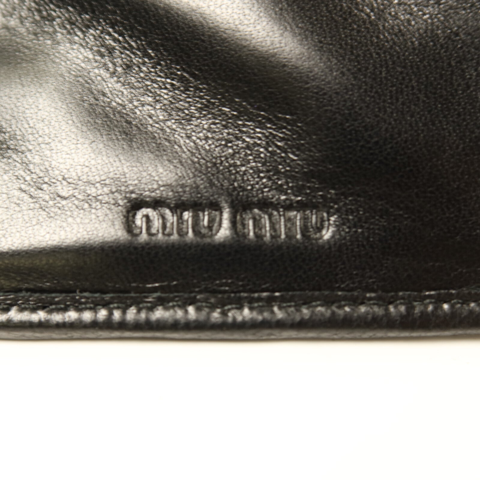 Miu Miu 羊皮皮革Wallet金扣錢包