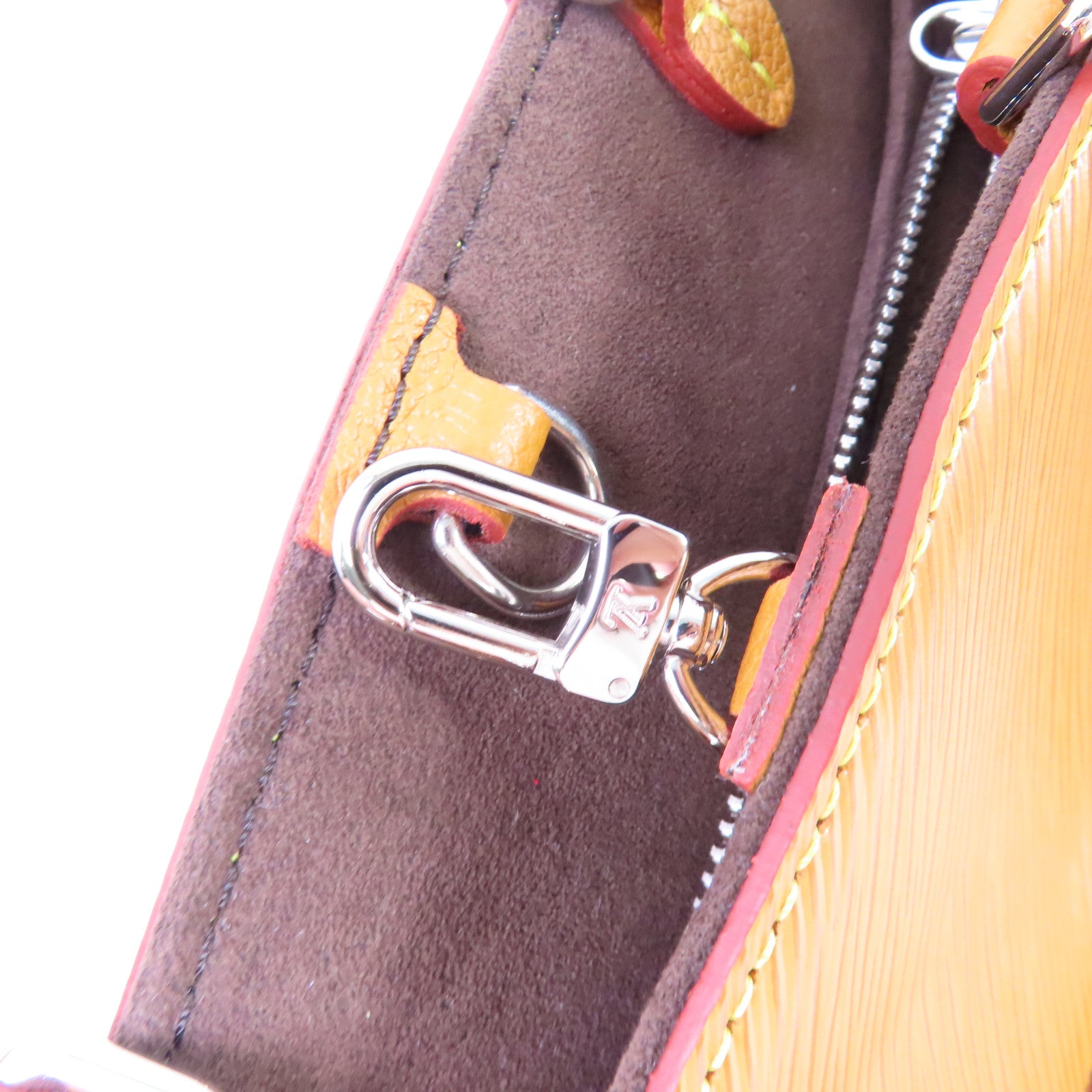 LOUIS VUITTON Epi Marelle Tote MM 2Way Shoulder Bag銀扣手挽肩背兩用袋啡色