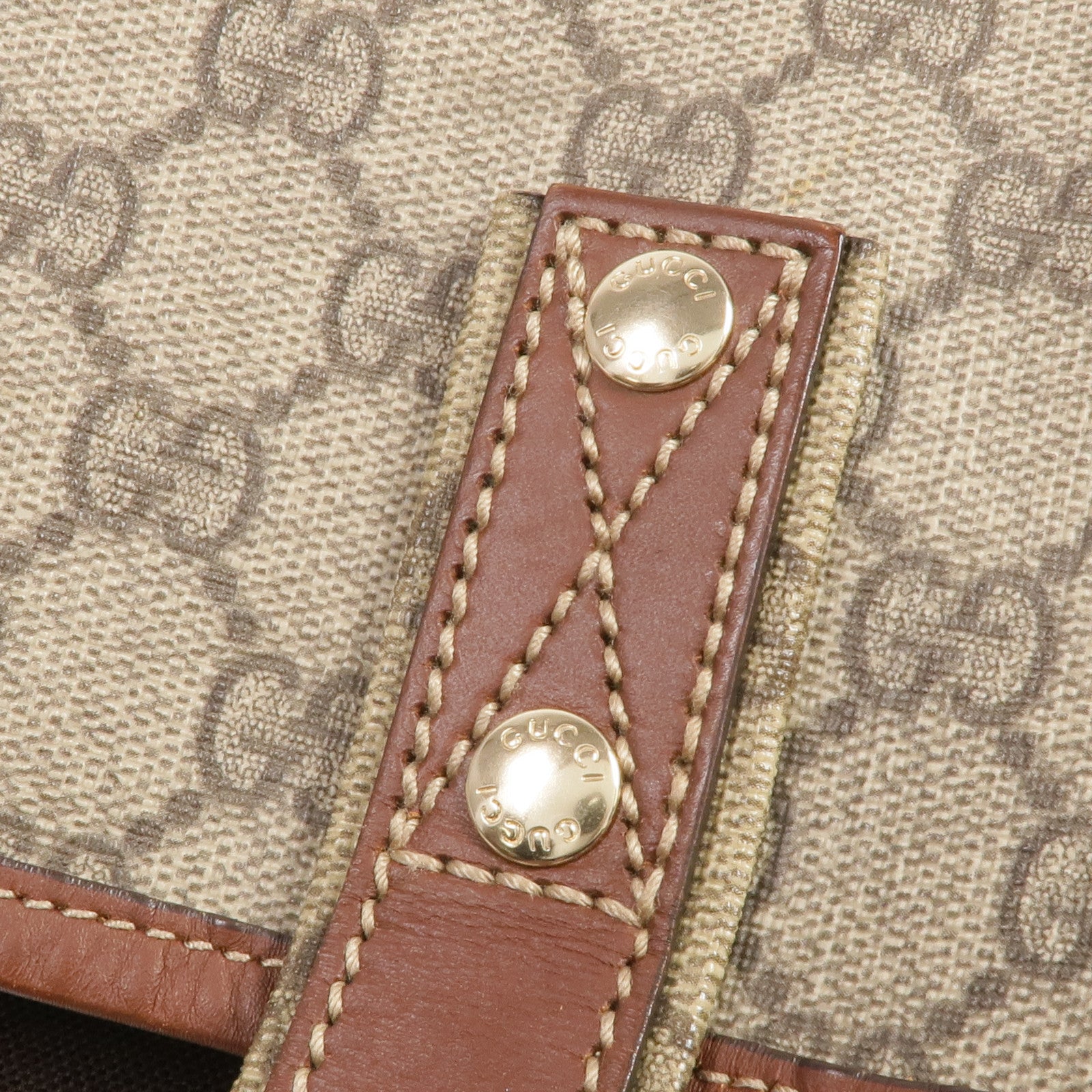 GUCCI 塗層帆布Tote Bag金扣手挽袋