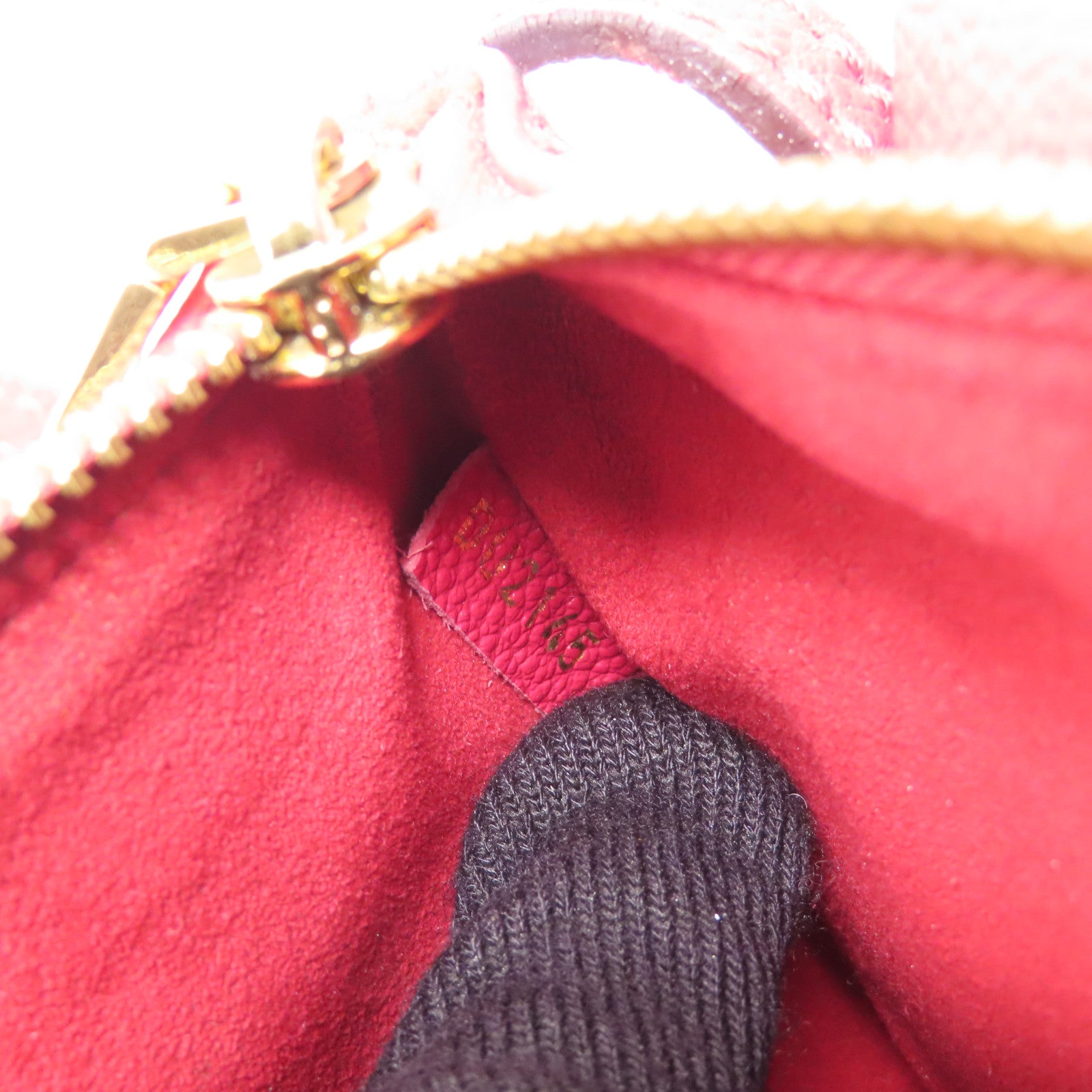 LOUIS VUITTON LV GHW Twice Shoulder Bag Monogram Empreinte M50259 Red