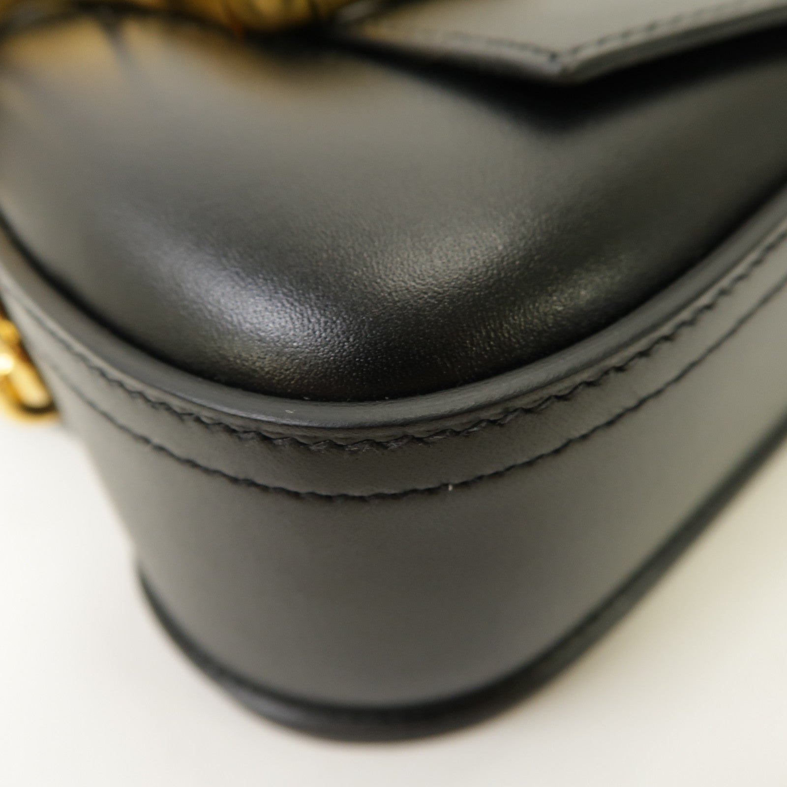 HERMES 【激減優惠】Tadelakt皮革Della Cavalleria Bag金扣肩背袋黑色
