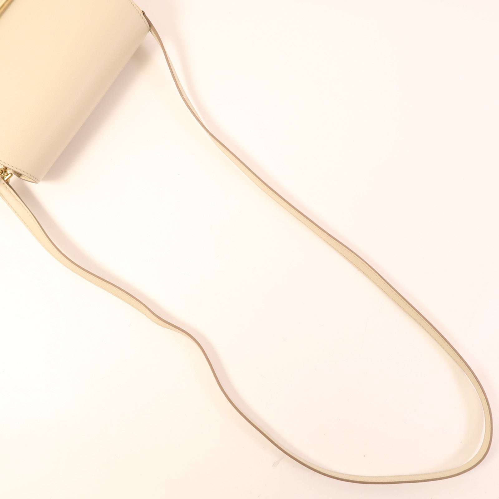 HERMES Evercolor皮革Mini Roulis金扣肩背袋Beton