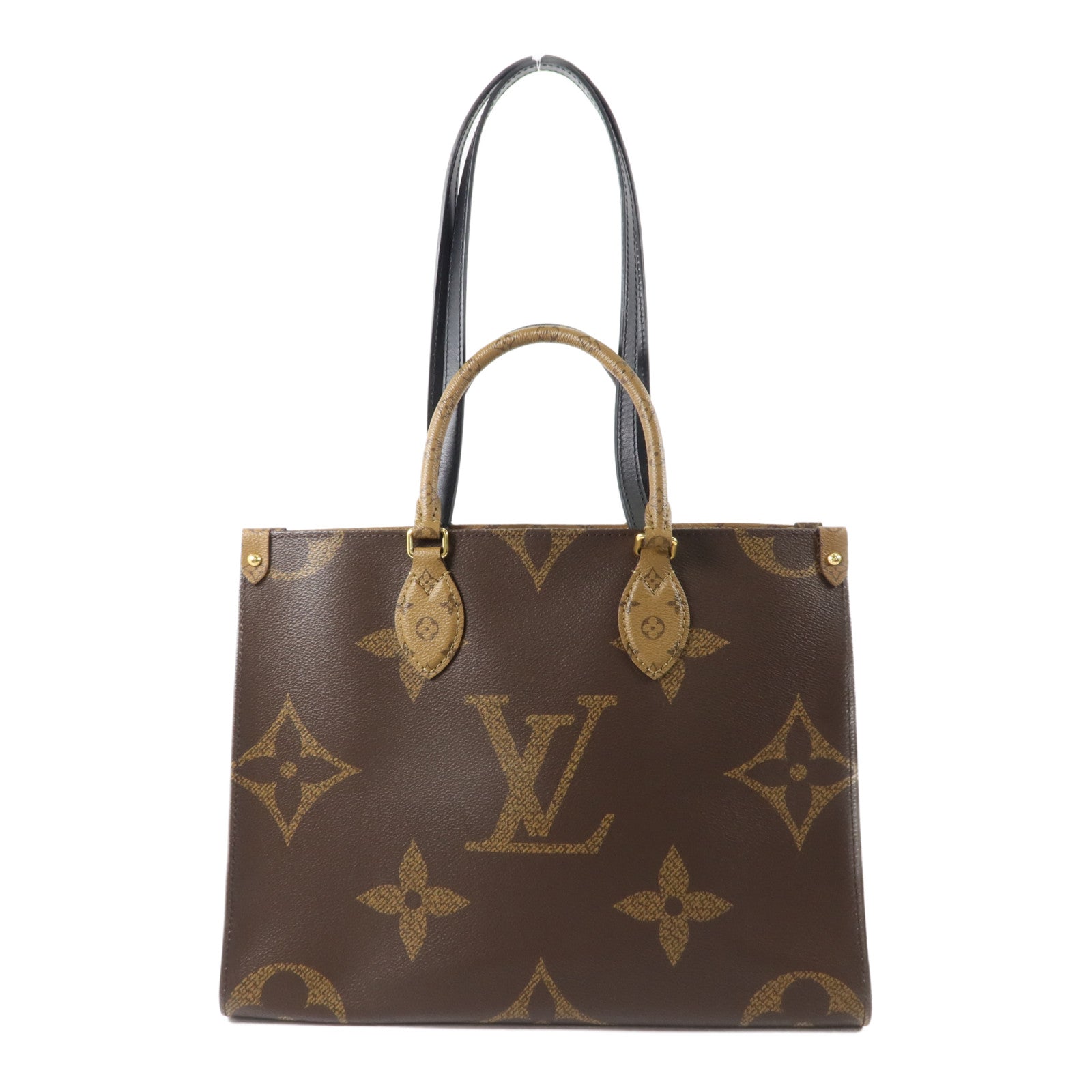 LOUIS VUITTON Monogram Reverse On The Go MM手挽肩背兩用袋