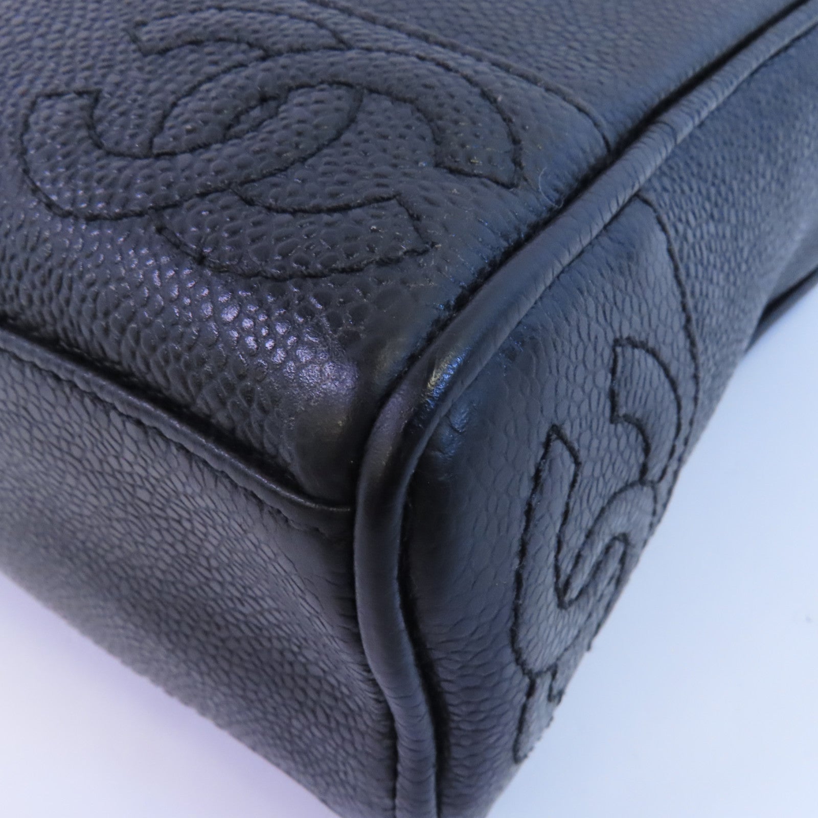 CHANEL 牛皮皮革Vintage Bag金扣鏈帶肩背袋
