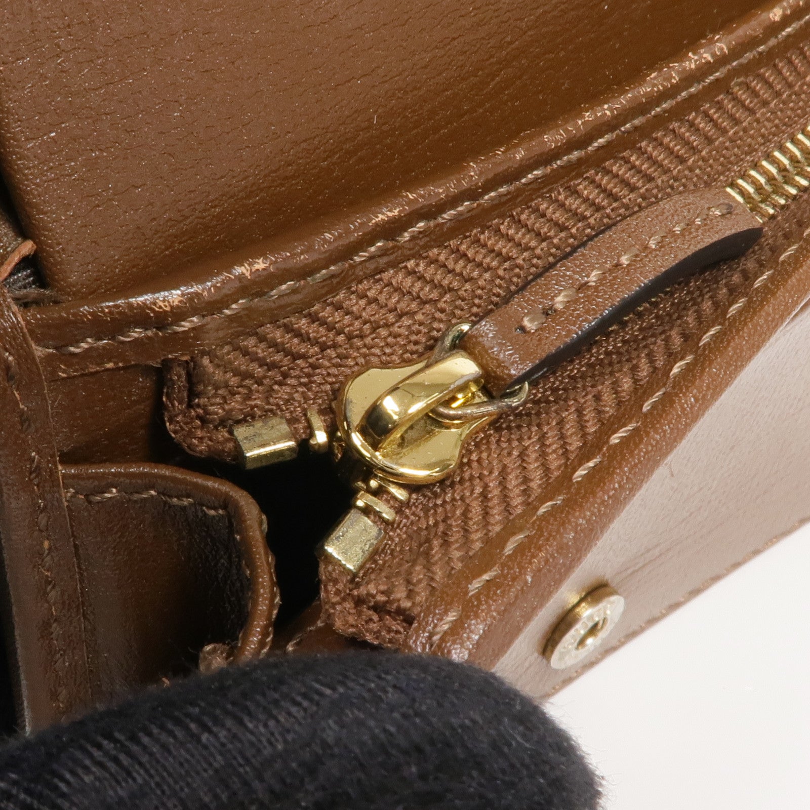 GUCCI 塗層帆布Horsebit Wallet金扣錢包