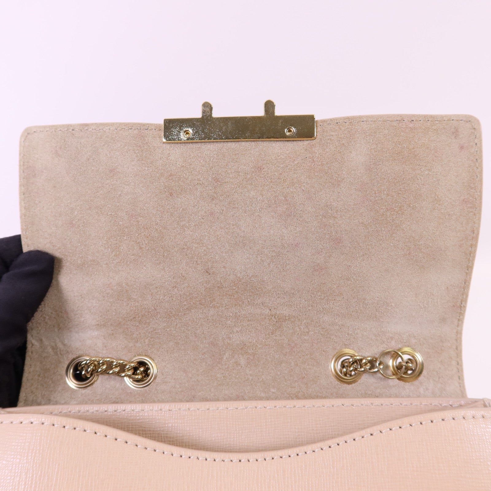 Furla 【激減優惠】皮革Chain Shoulder Bag金扣鏈帶肩背袋