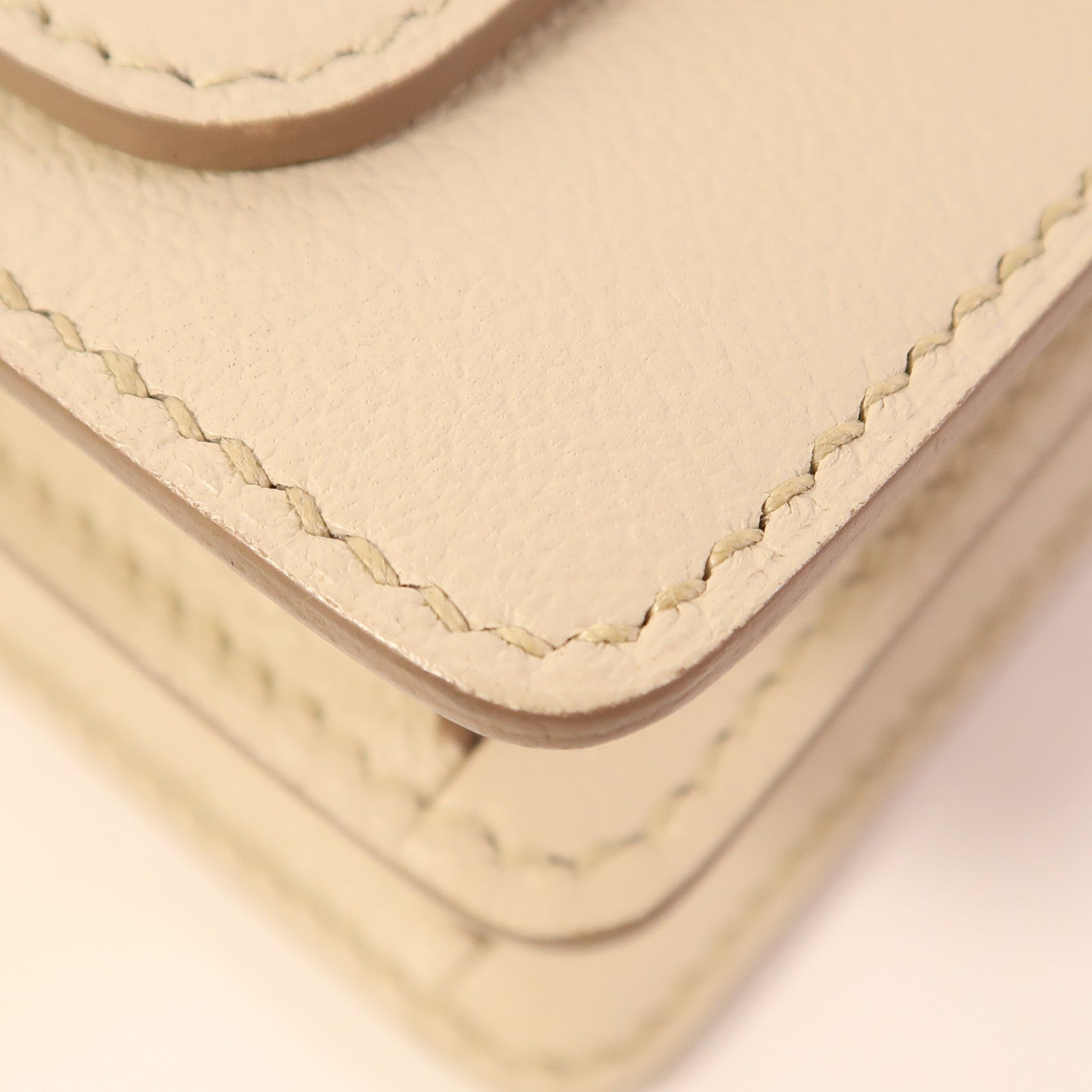 HERMES Evercolor皮革Mini Roulis金扣肩背袋Beton