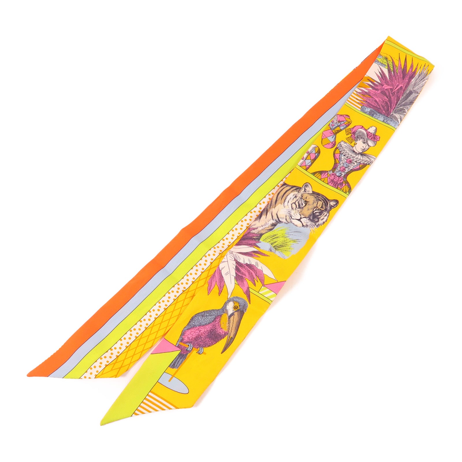 HERMES 絲質Twilly絲巾