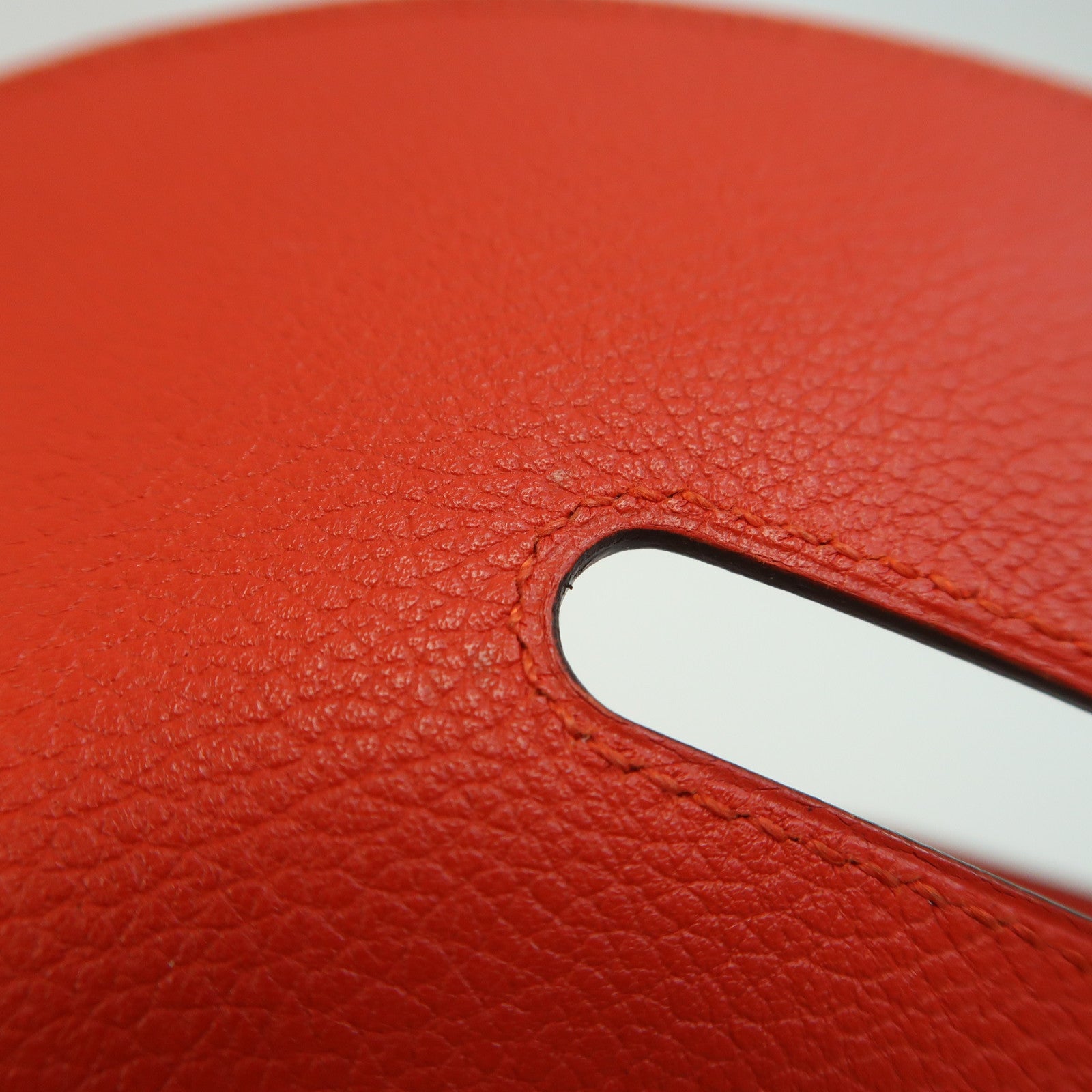 HERMES Evercolor皮革Convoyeur Mini金扣肩背袋Rouge Tomate/紅色